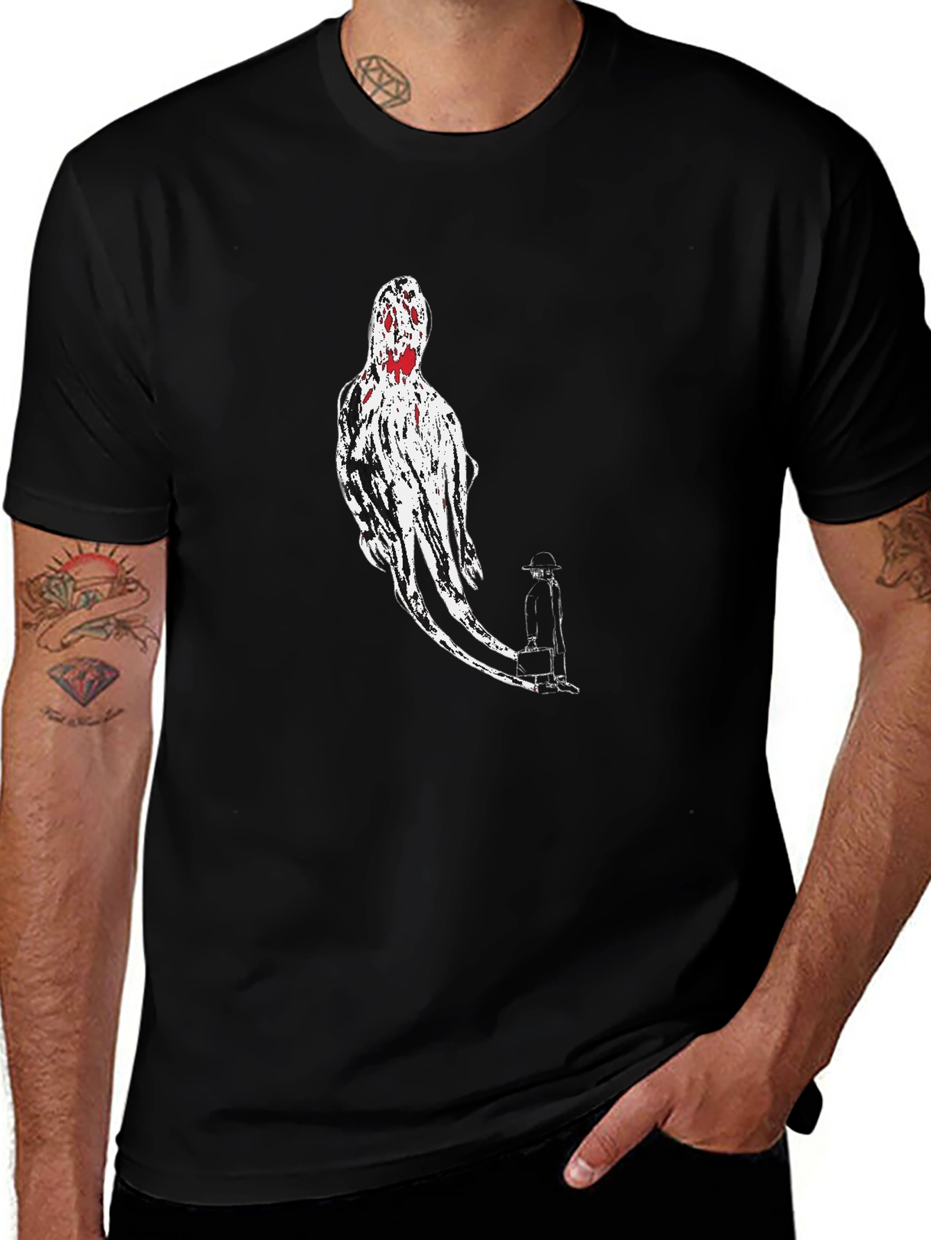 Ghost Graphic Black T-Shirt