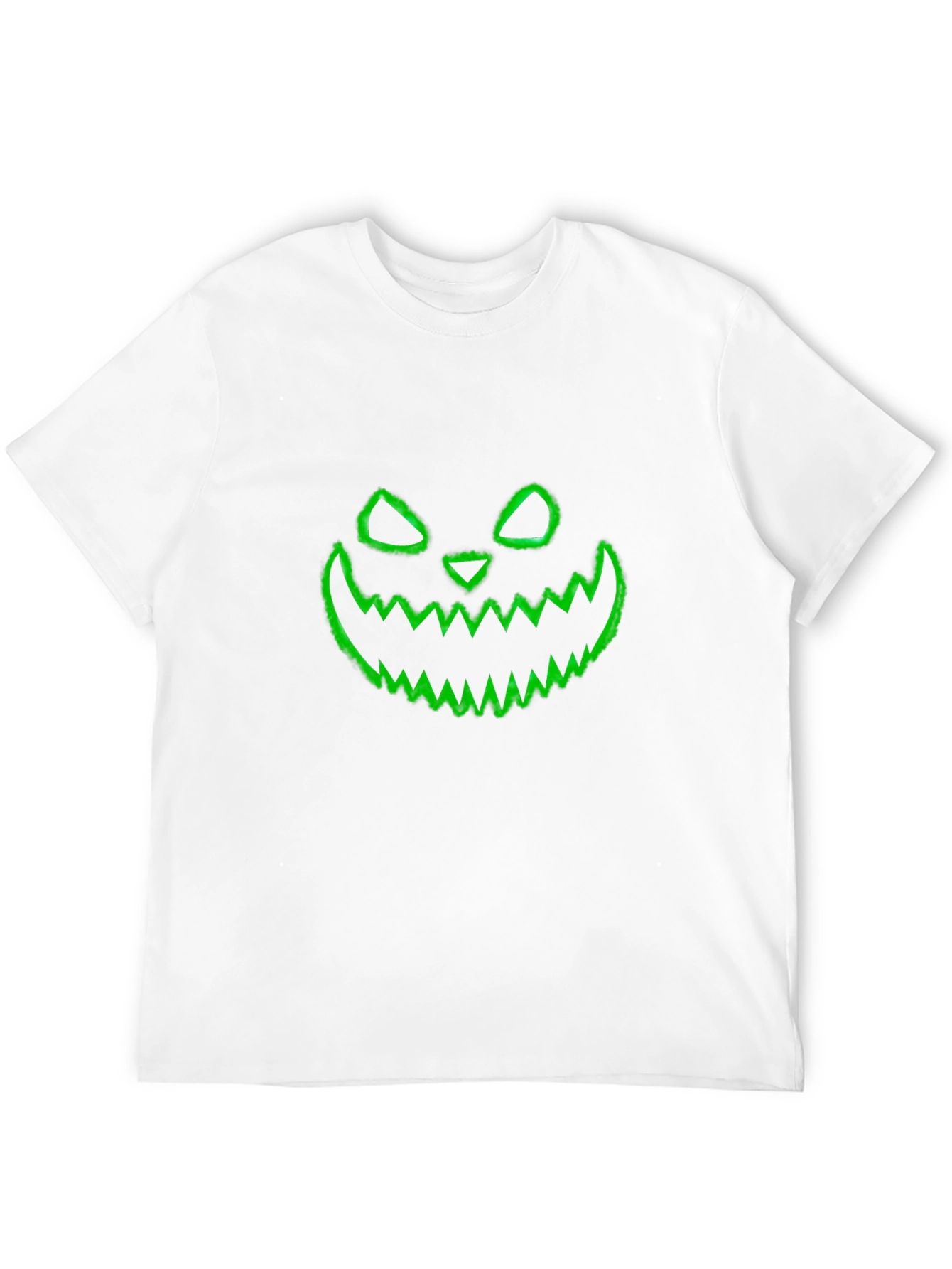 Halloween Pumpkin Face Graphic Black T-Shirt