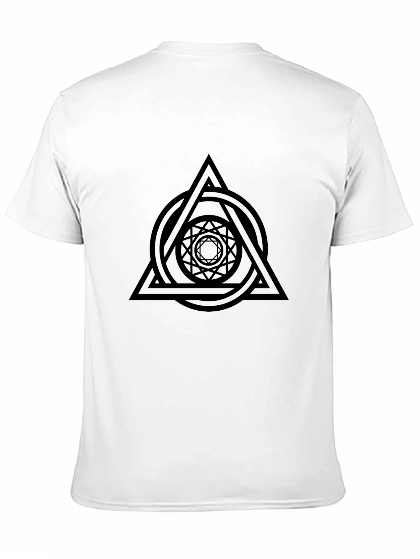 Geometric Symbol Black T-Shirt