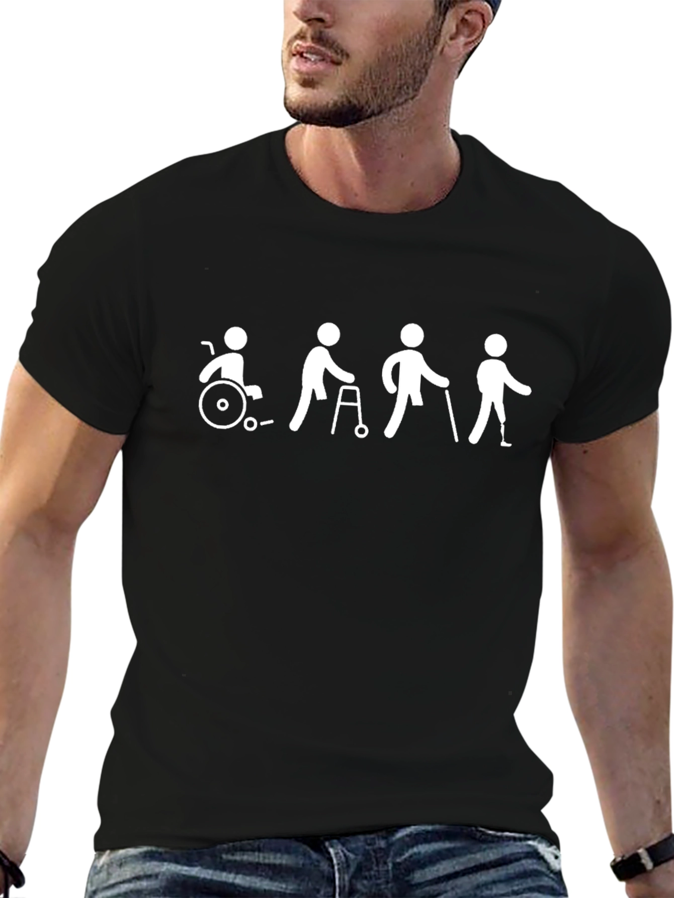 Disability Awareness Black Graphic Tee