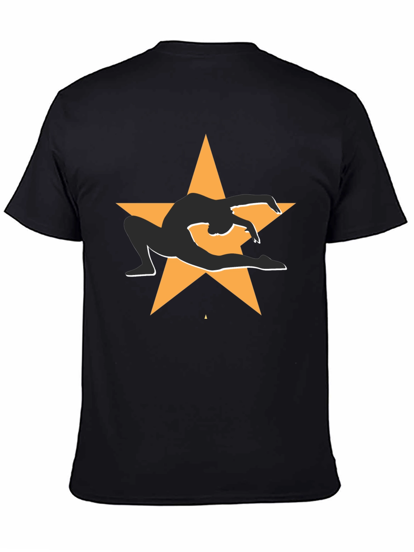 Gymnast Star Graphic Tee - Black