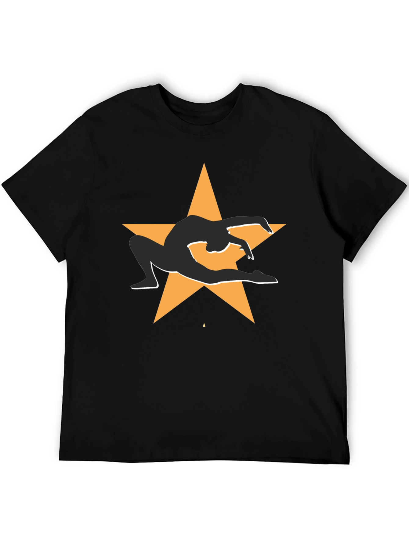 Gymnast Star Graphic Tee - Black