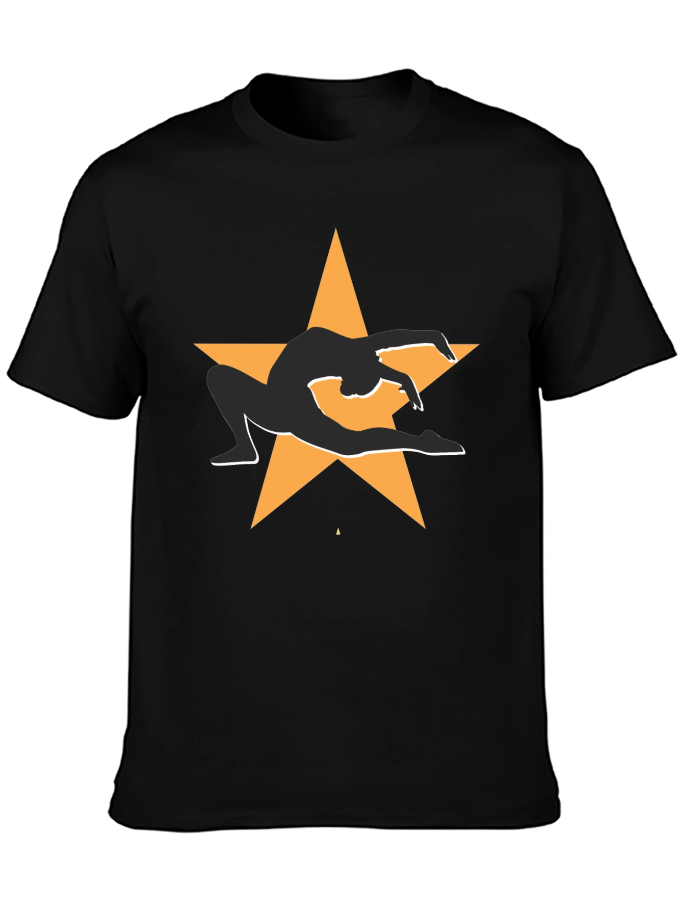 Gymnast Star Graphic Tee - Black