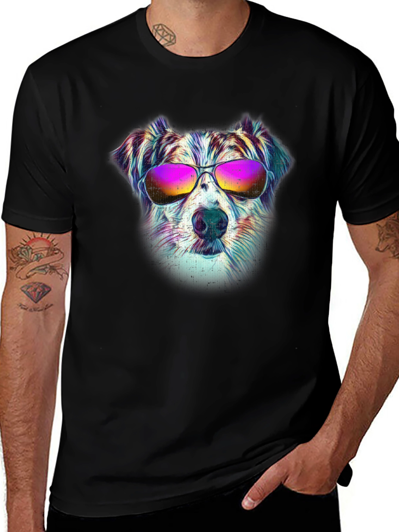 Cool Dog Graphic T-Shirt