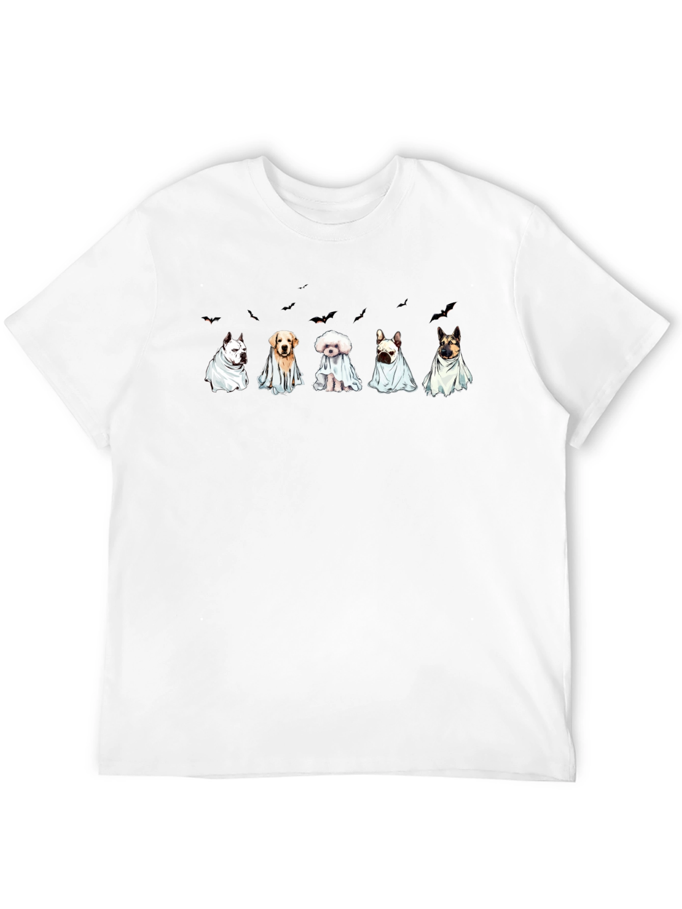 Ghost Dog Halloween T-Shirt - Black