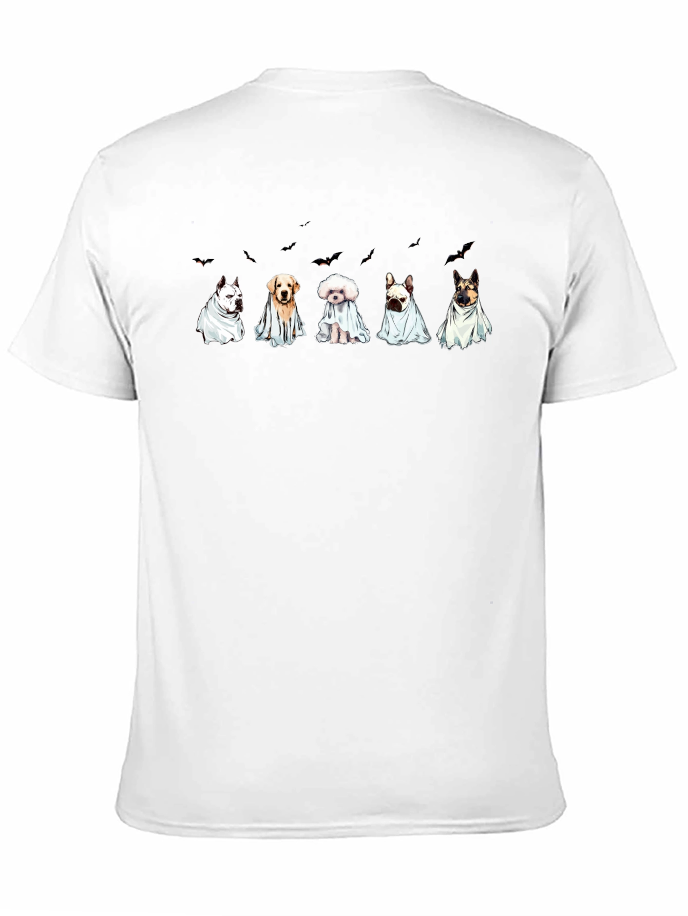 Ghost Dog Halloween T-Shirt - Black