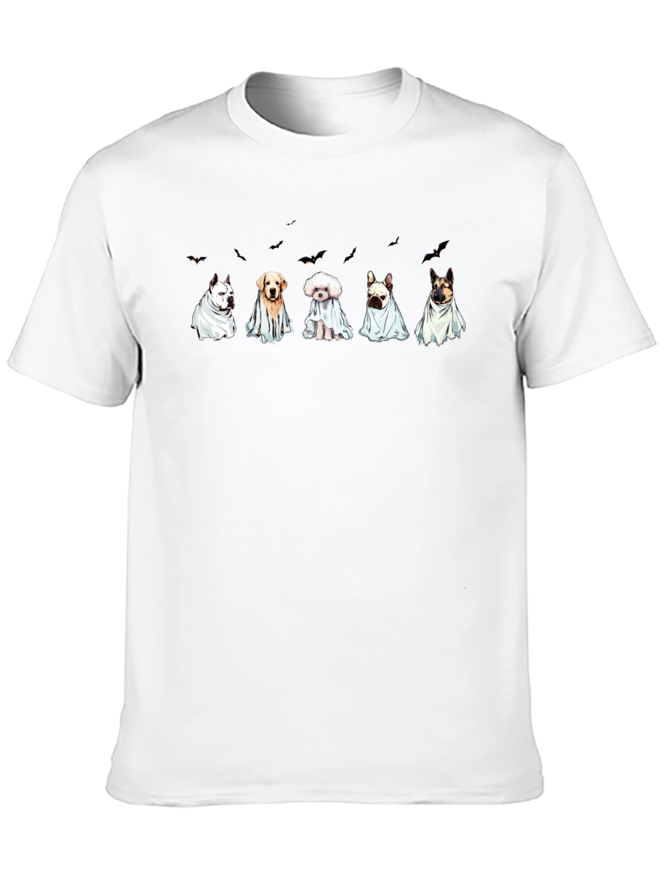 Ghost Dog Halloween T-Shirt - Black