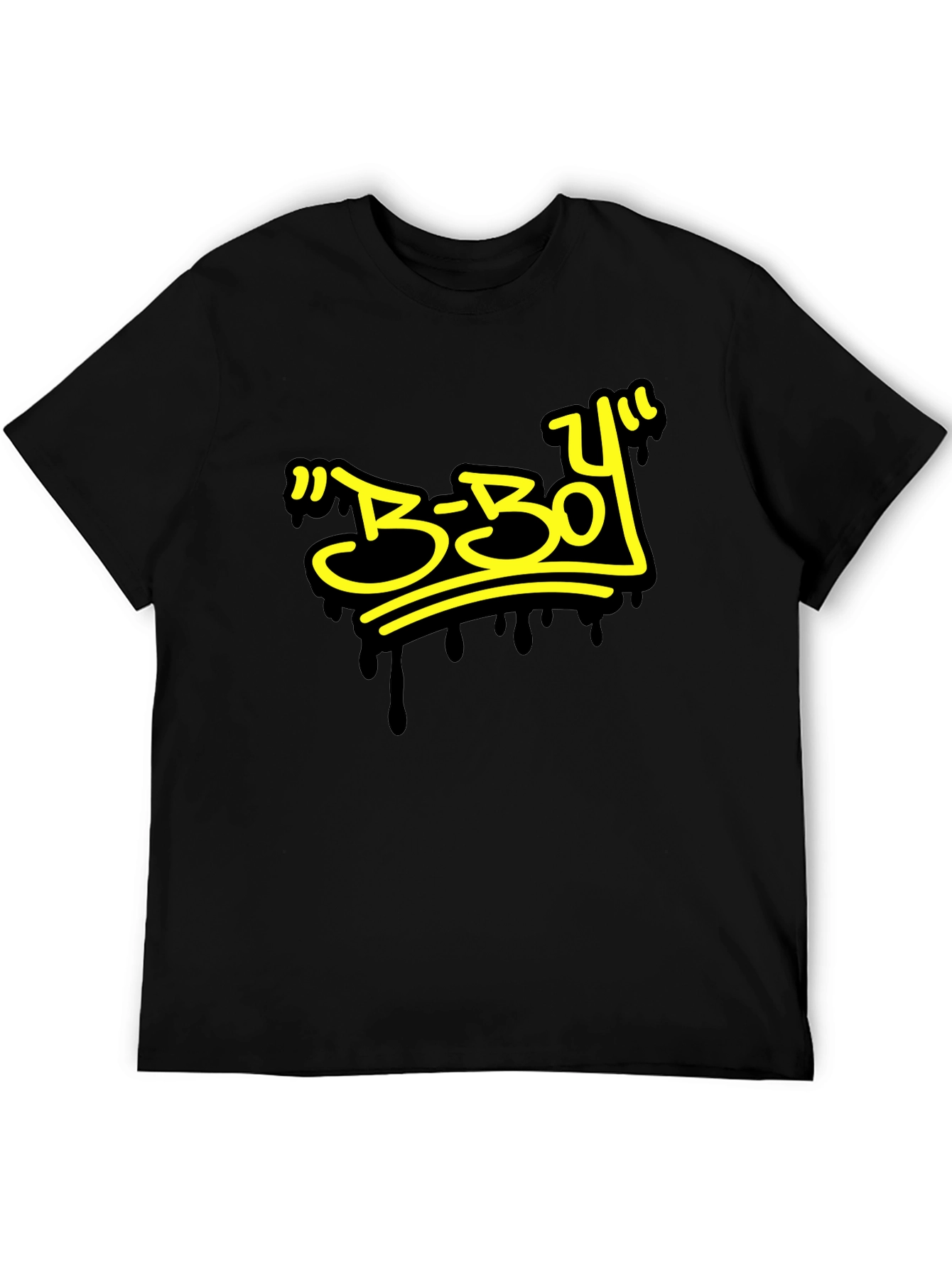 B-Boy Style Graphic Black T-Shirt