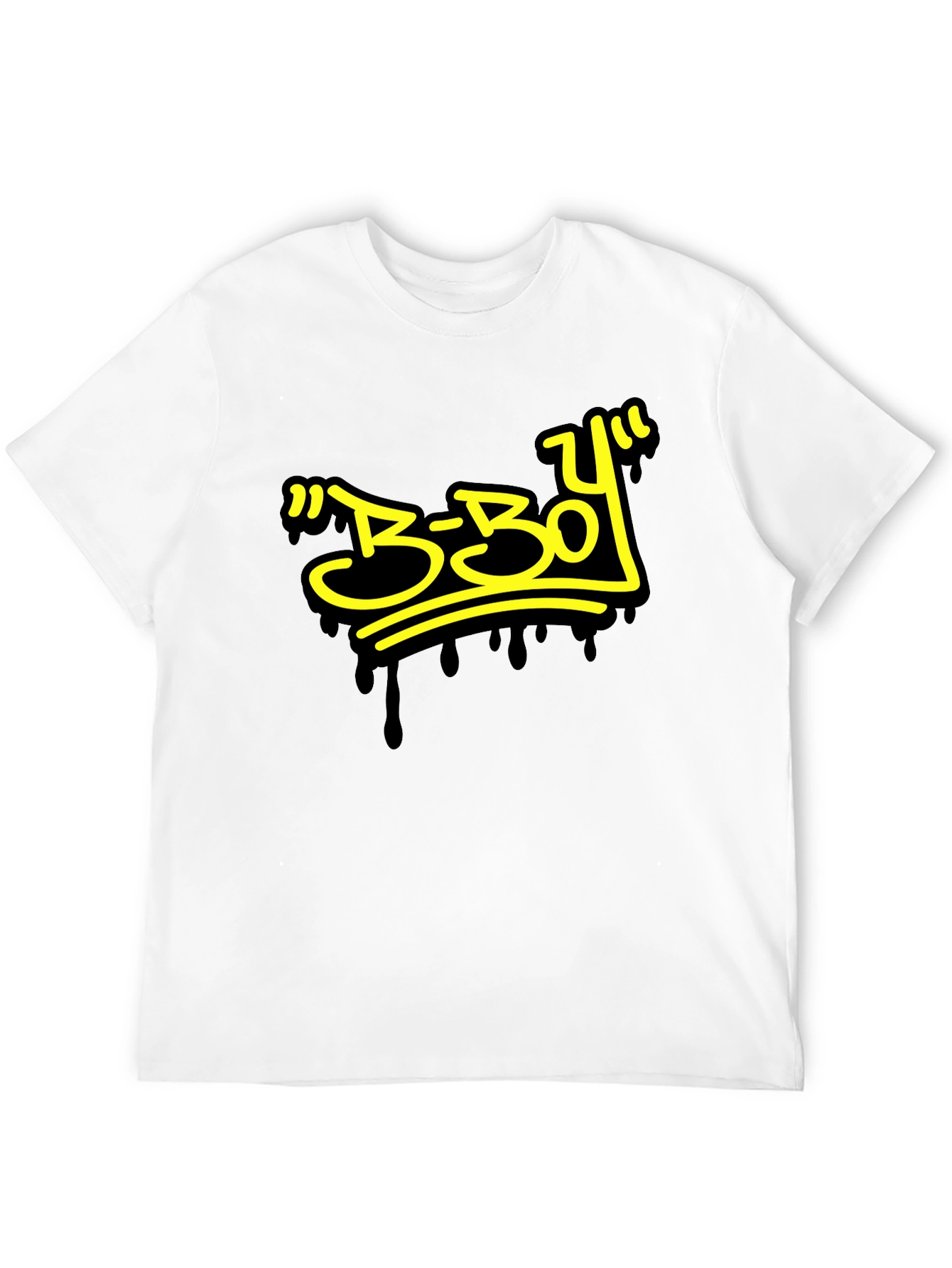 B-Boy Style Graphic Black T-Shirt