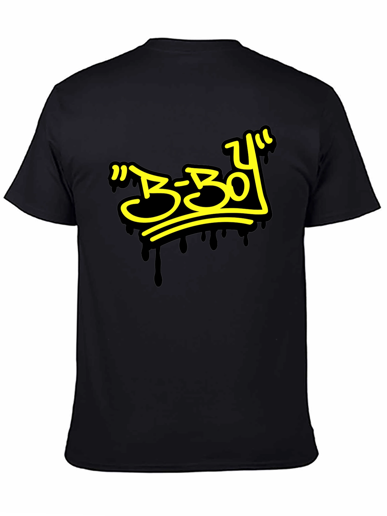 B-Boy Style Graphic Black T-Shirt