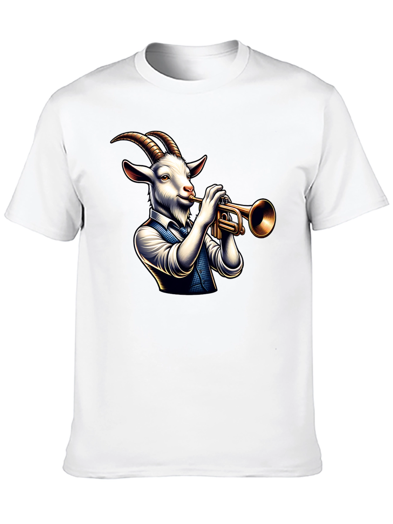 Goat Trumpet Player Graphic Tee
