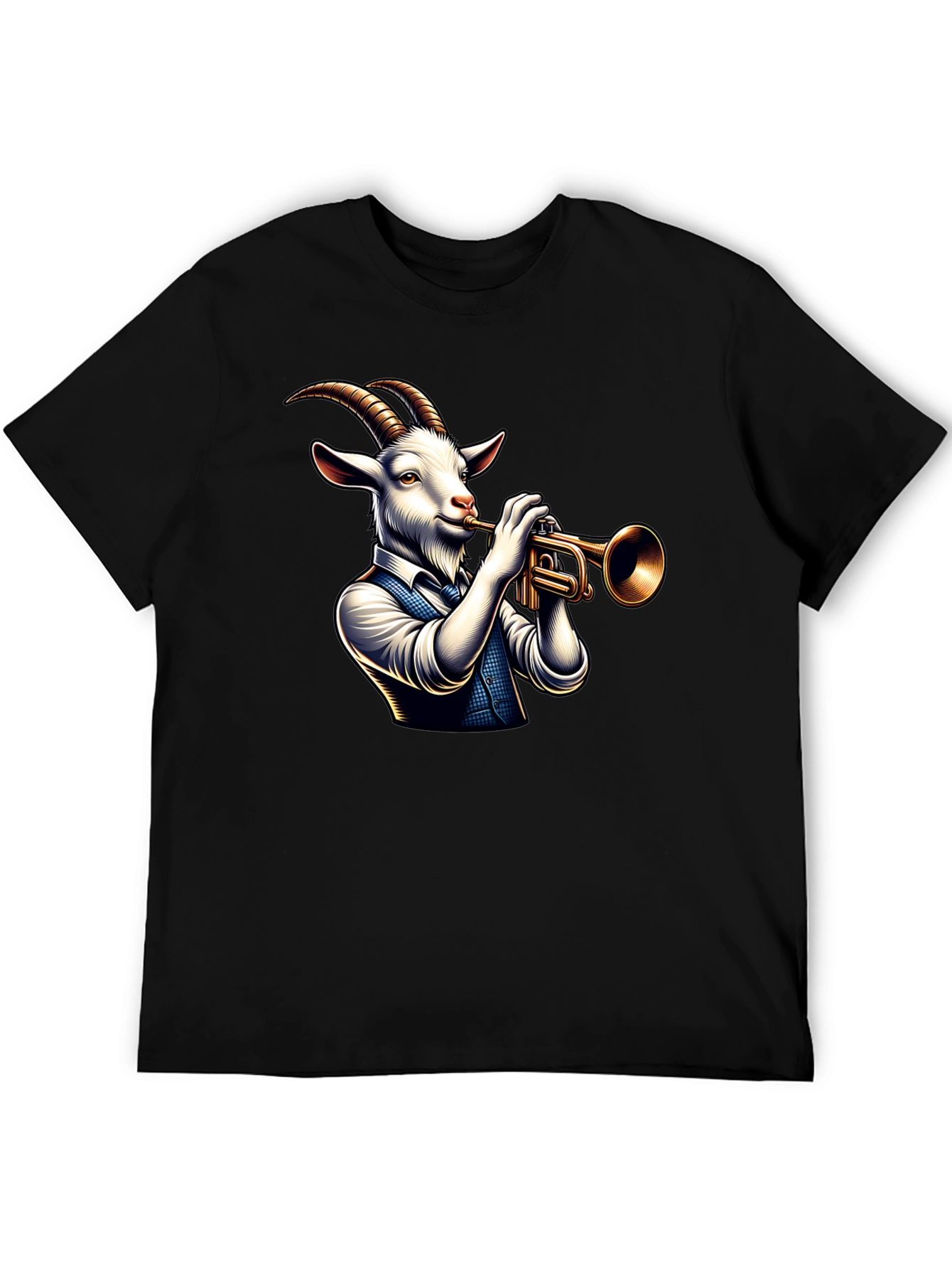 Goat Trumpet Player Graphic Tee