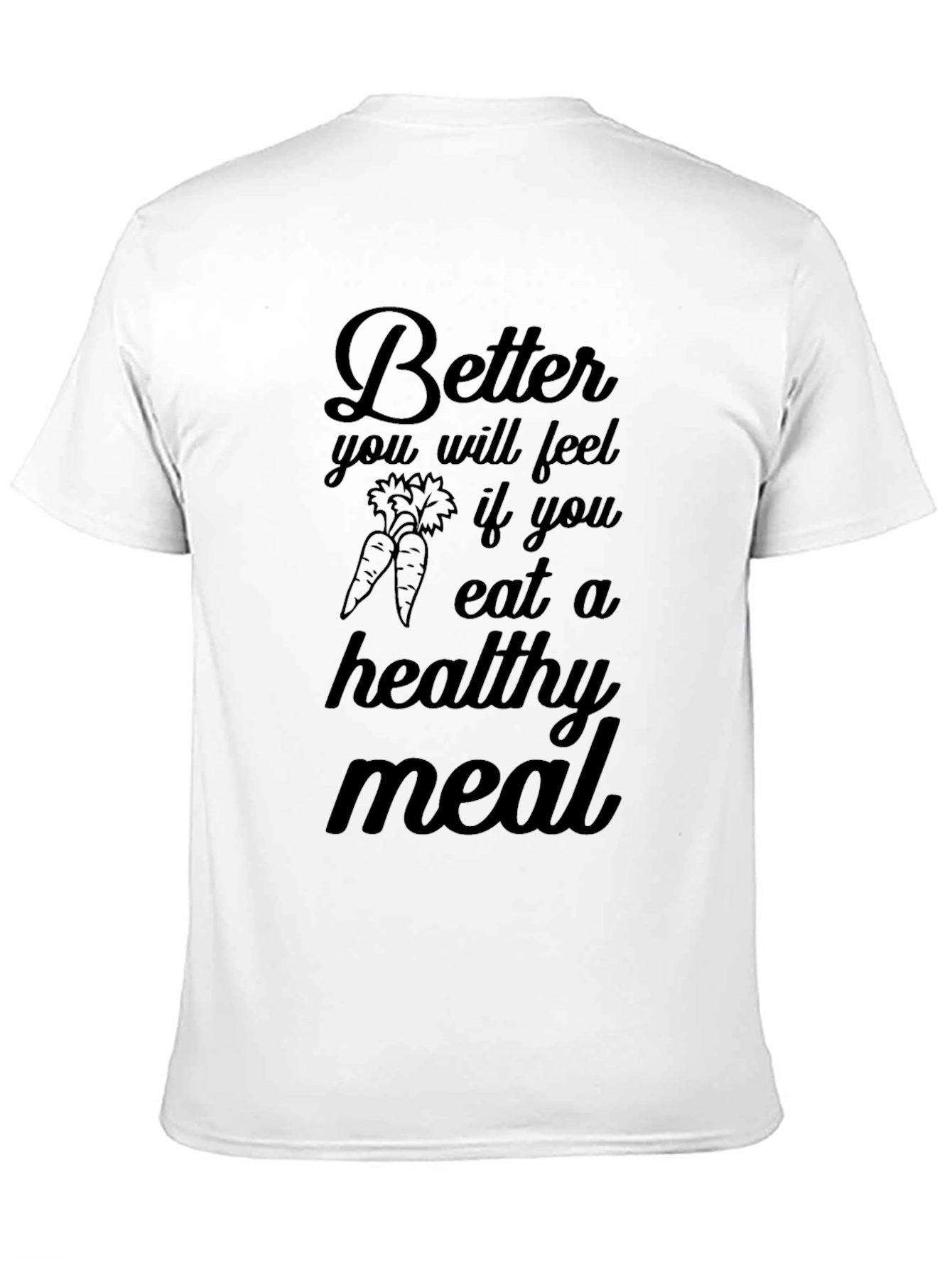 Healthy Meal Black Graphic Tee
