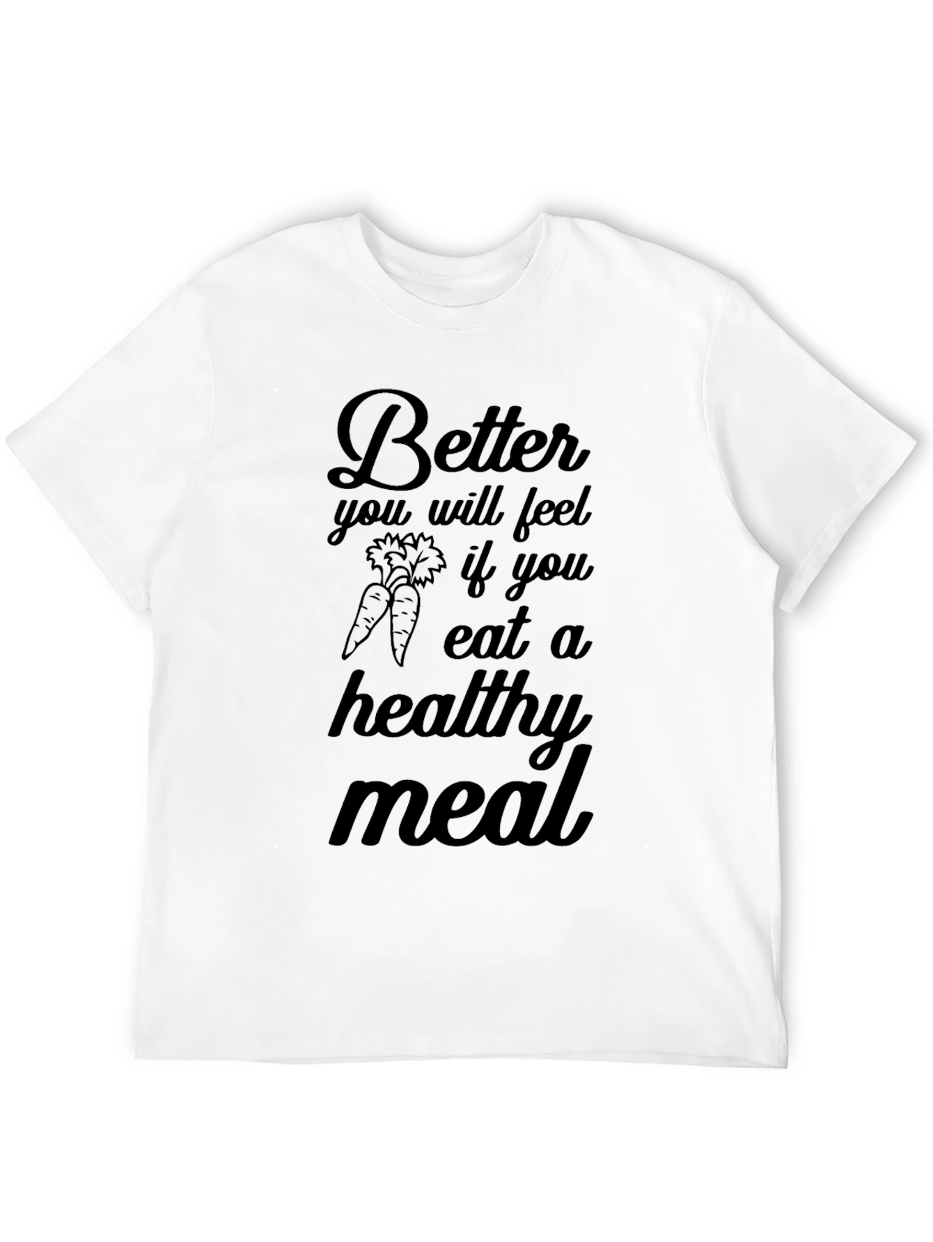 Healthy Meal Black Graphic Tee