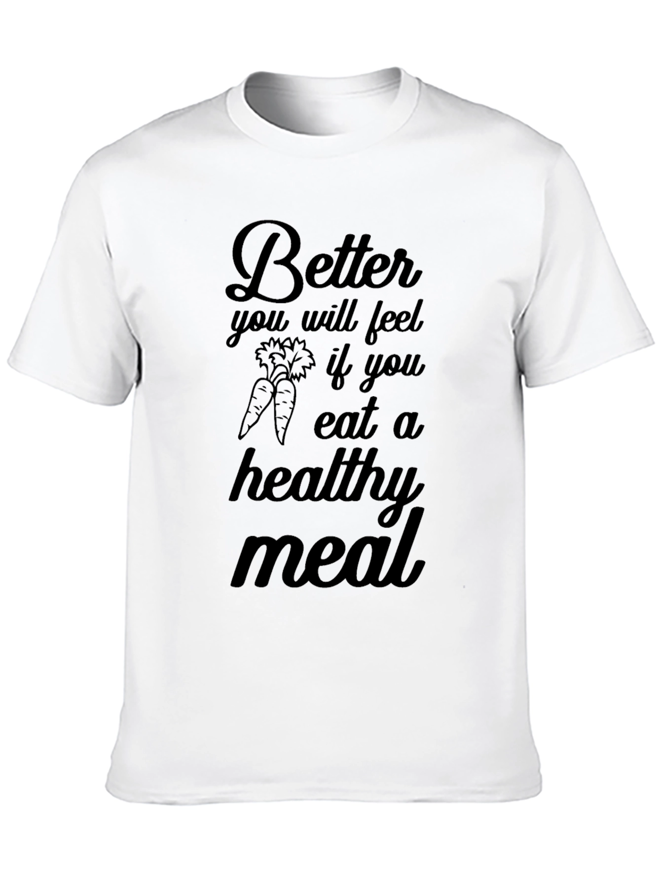 Healthy Meal Black Graphic Tee