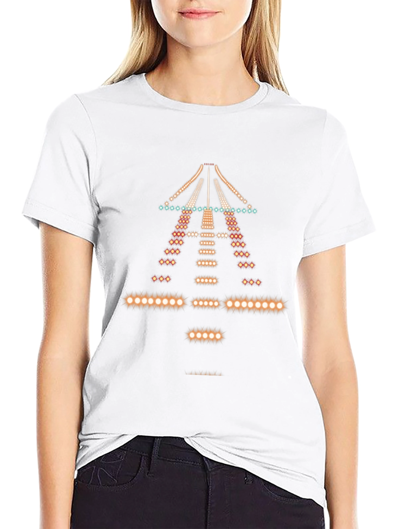 Airport Runway Lights Graphic Tee
