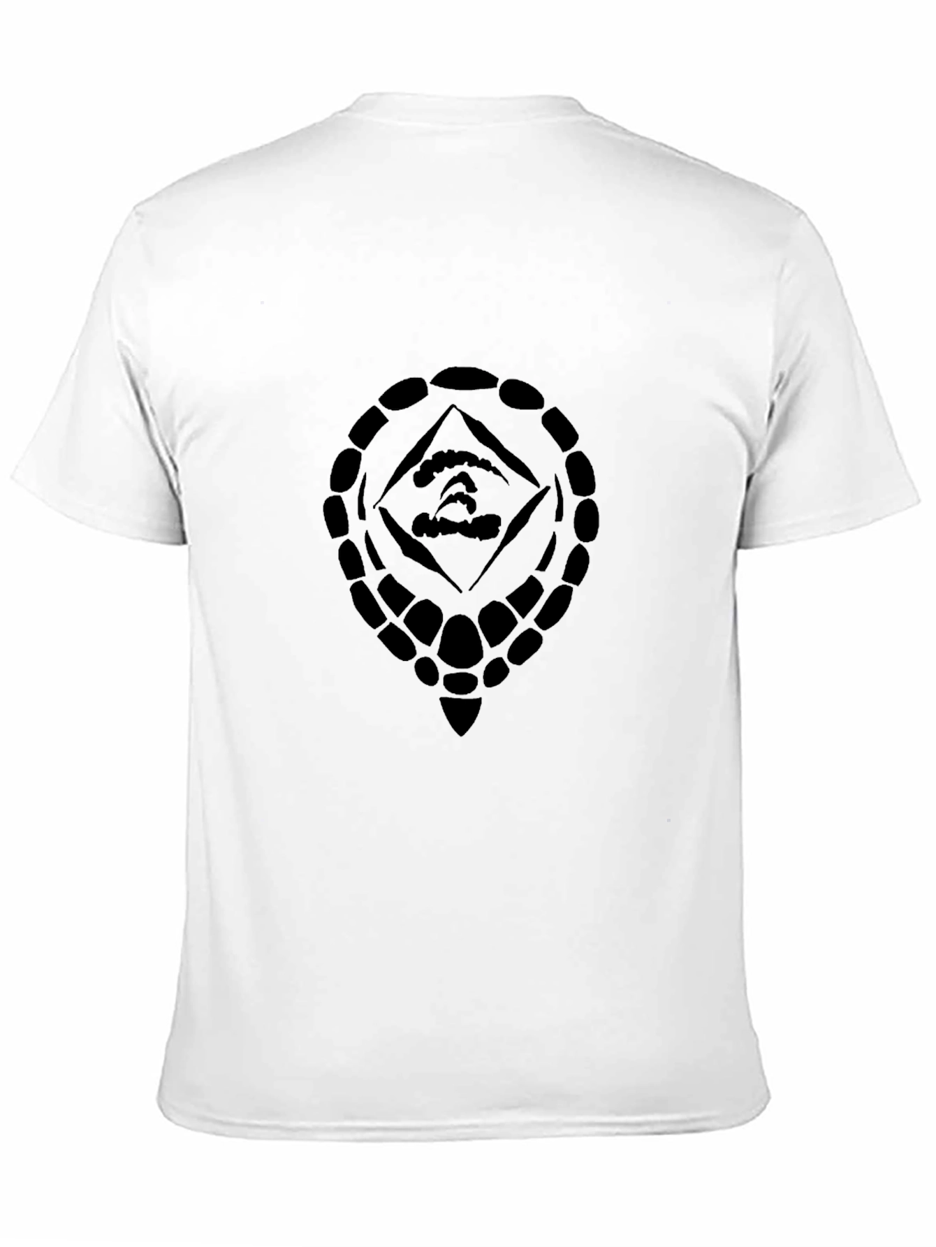 Geometric Design Black T-Shirt