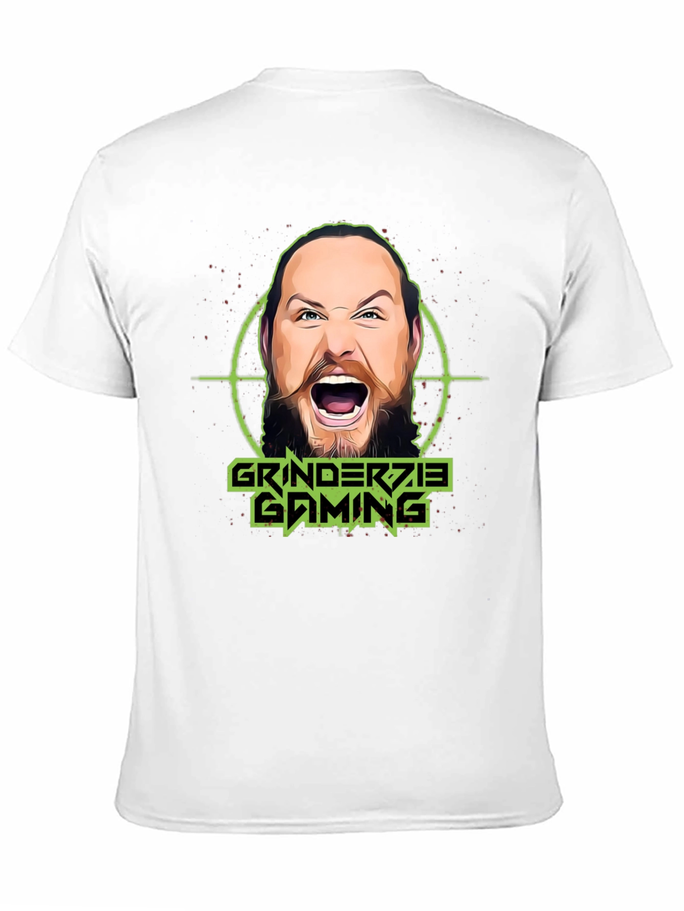 Grinderzie Gaming T-Shirt - Black Cotton Graphic Tee