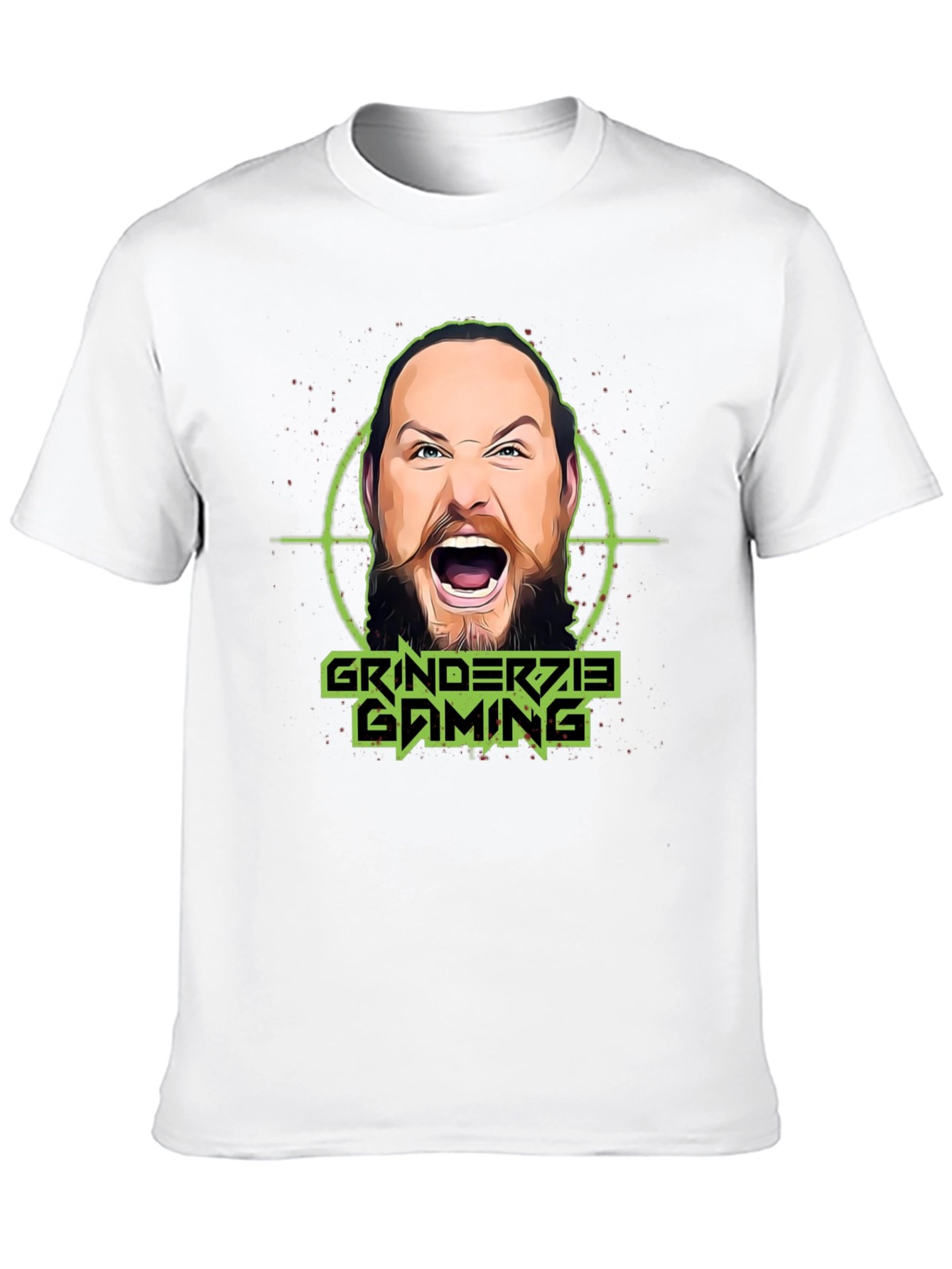 Grinderzie Gaming T-Shirt - Black Cotton Graphic Tee