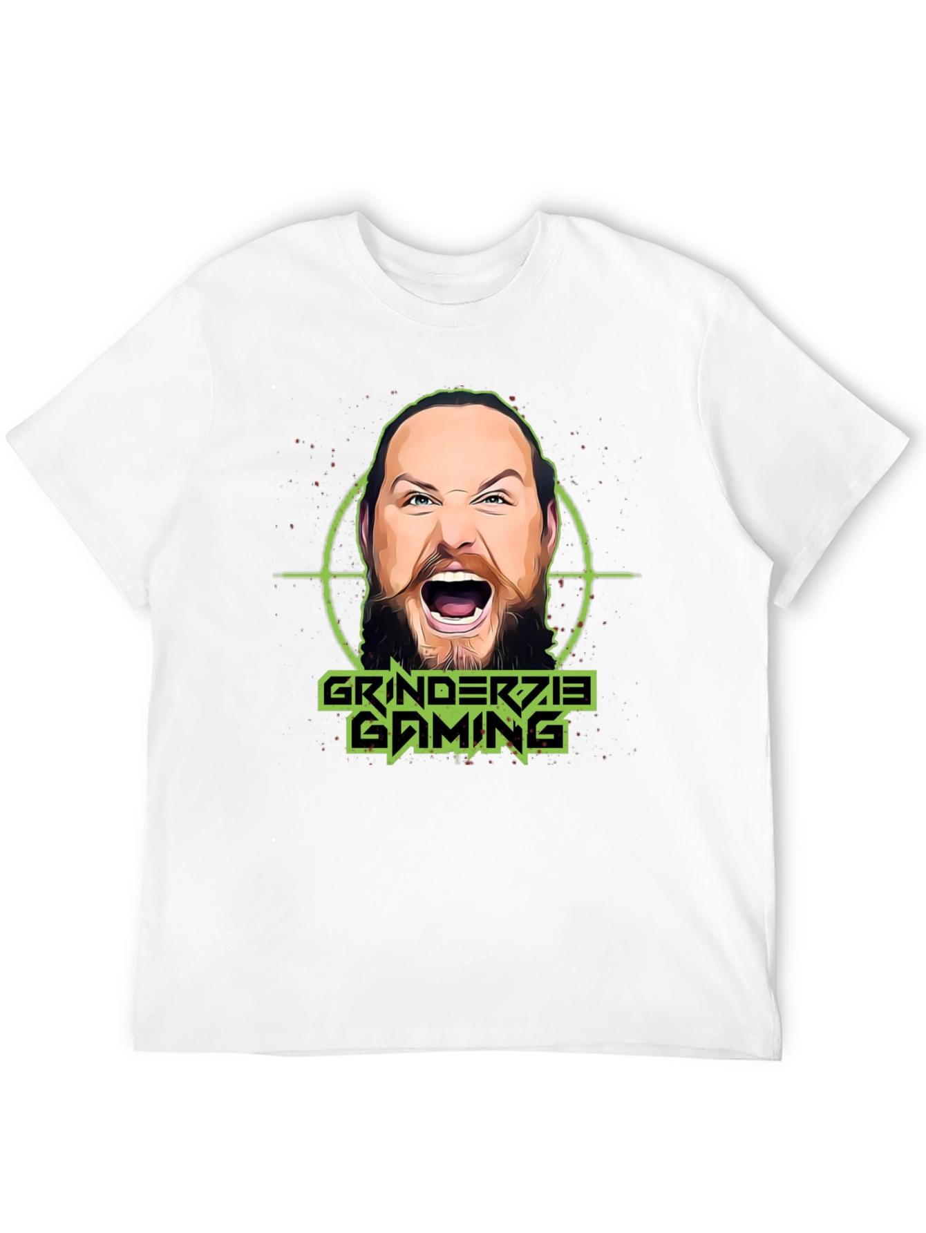 Grinderzie Gaming T-Shirt - Black Cotton Graphic Tee