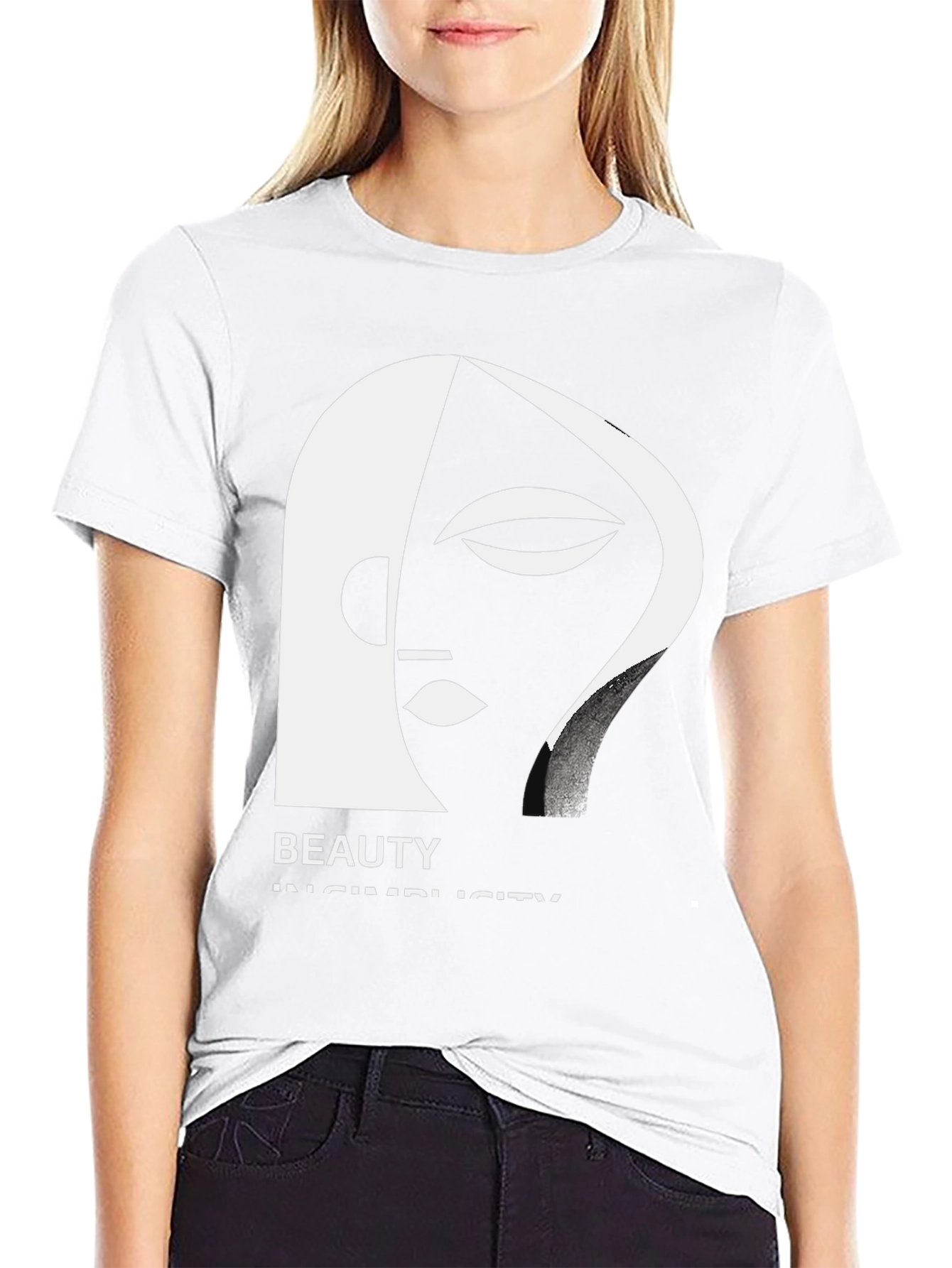 Abstract Face Graphic T-Shirt: Beauty in Simplicity