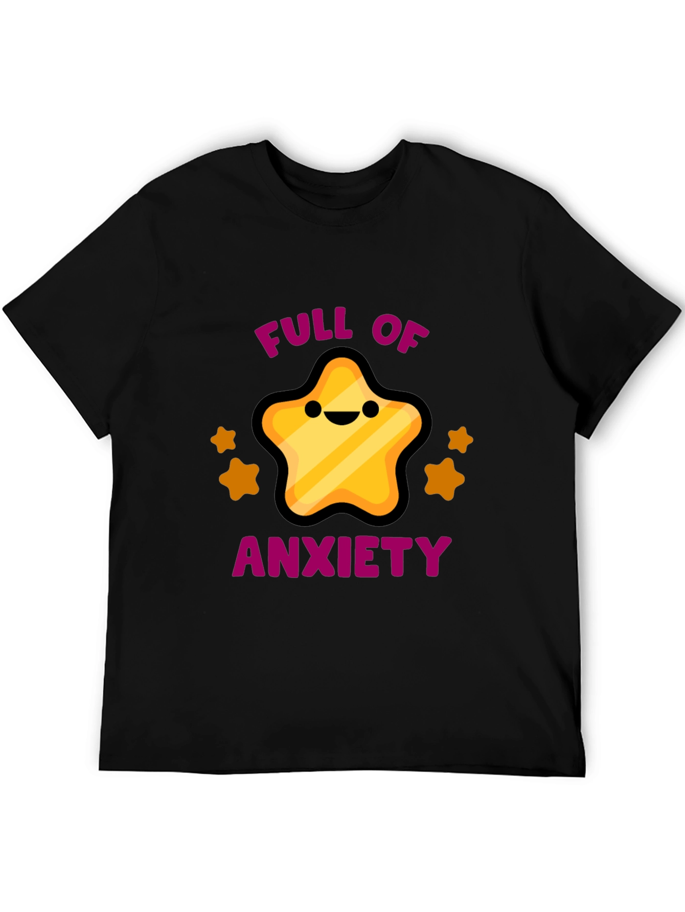 Anxiety Star Black Graphic Tee
