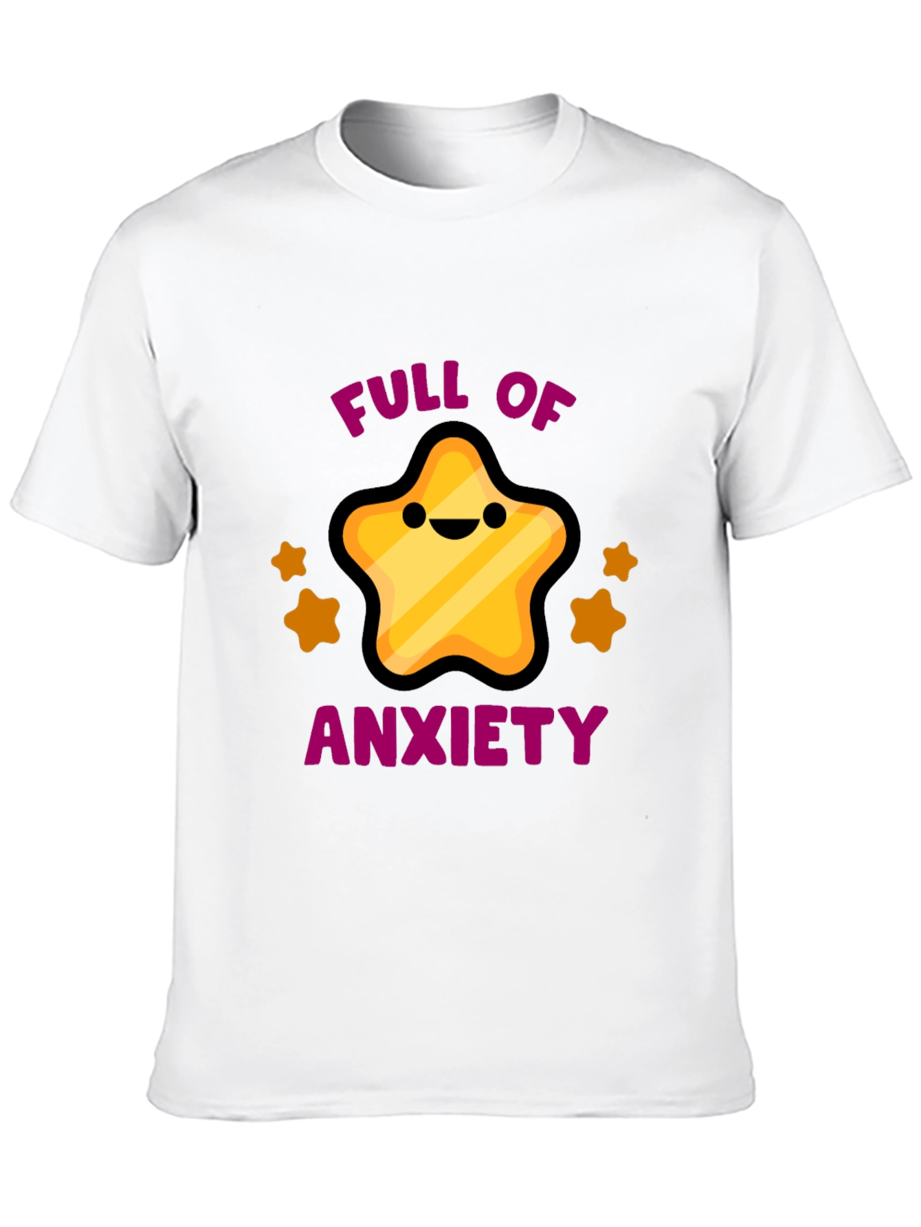 Anxiety Star Black Graphic Tee