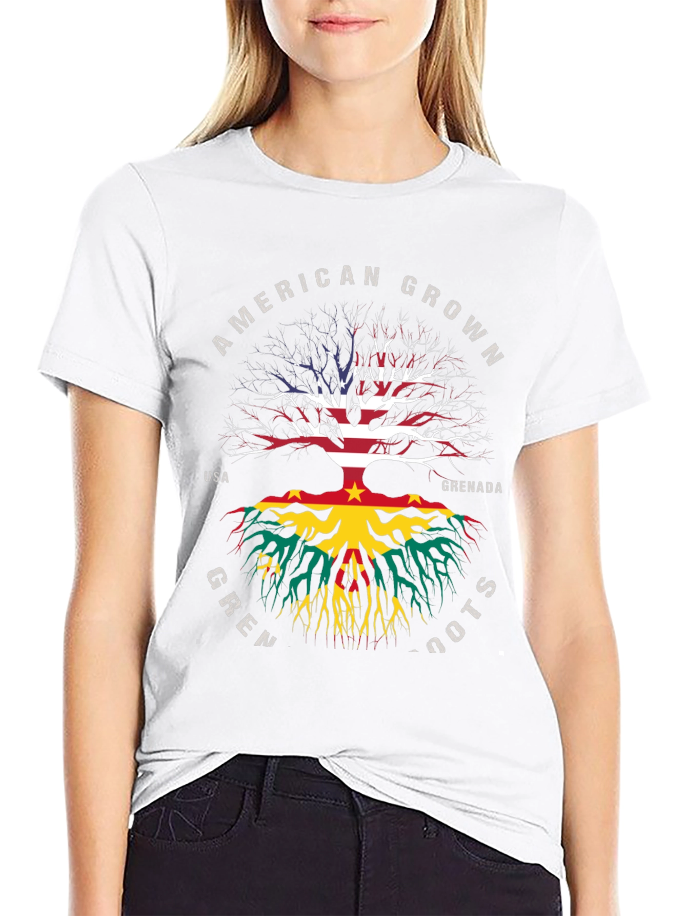 American Grown Grenadian Roots T-Shirt