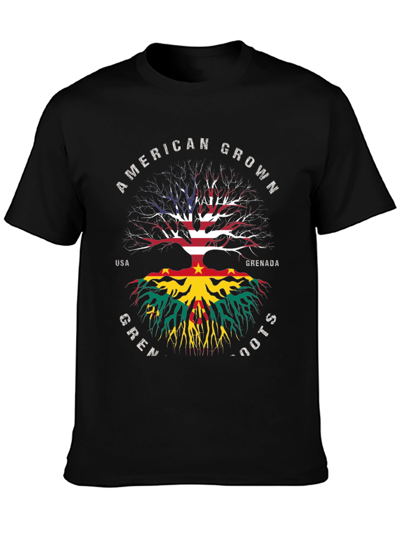American Grown Grenadian Roots T-Shirt