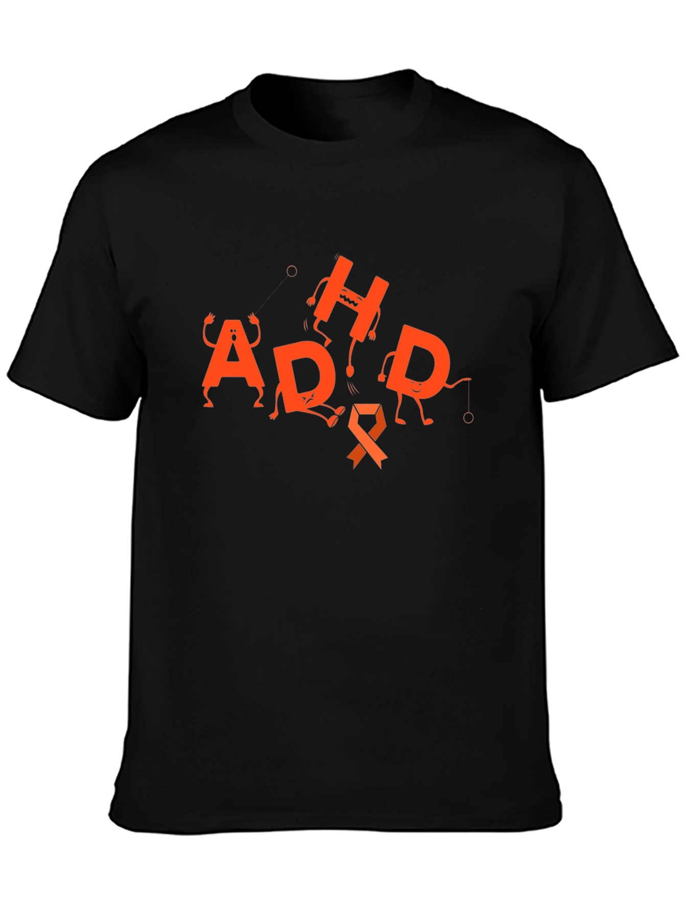 ADHD Awareness Black T-Shirt