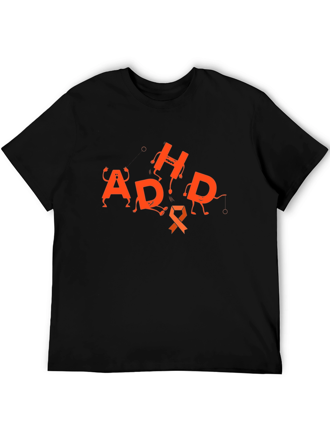 ADHD Awareness Black T-Shirt