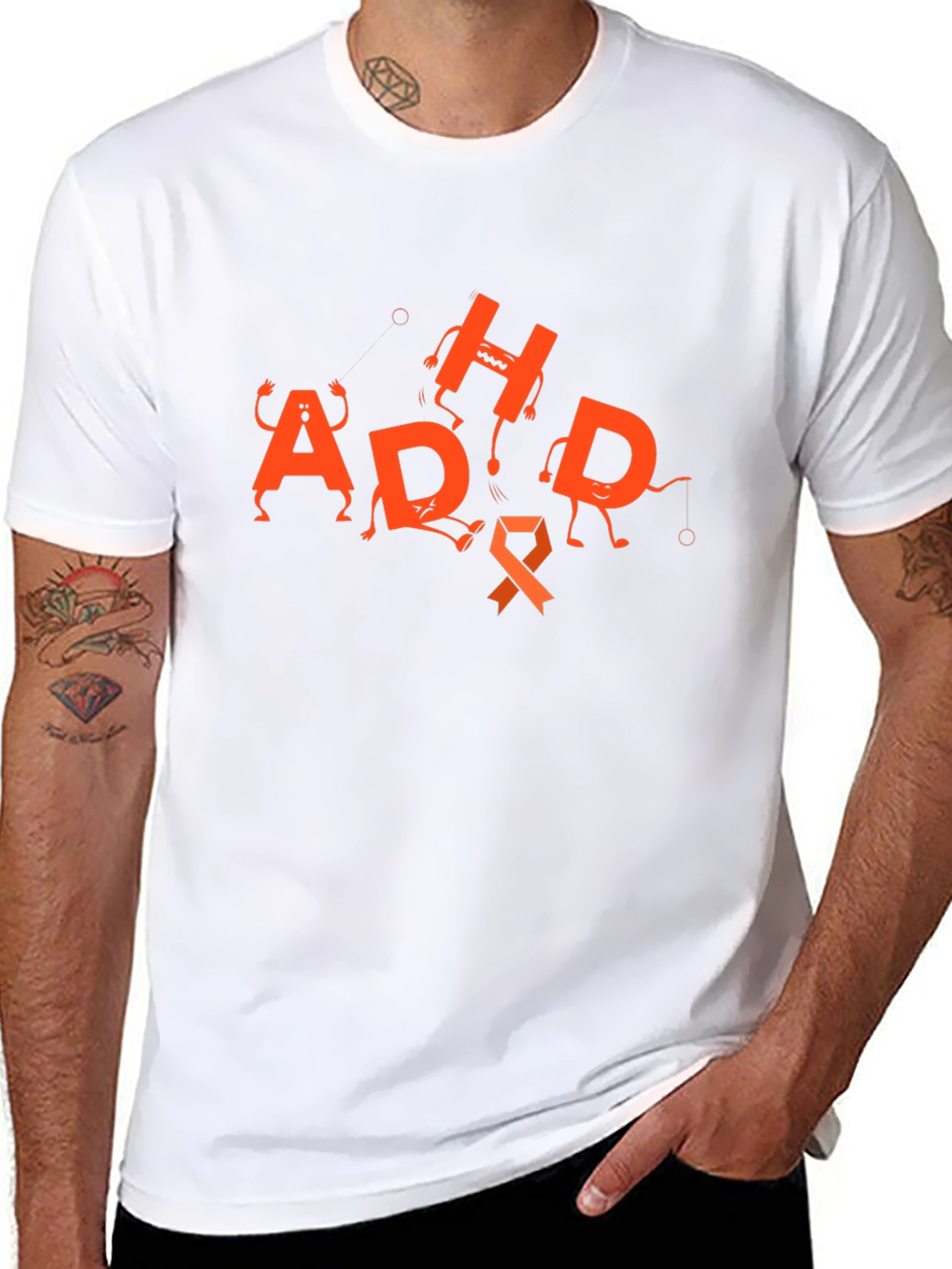 ADHD Awareness Black T-Shirt
