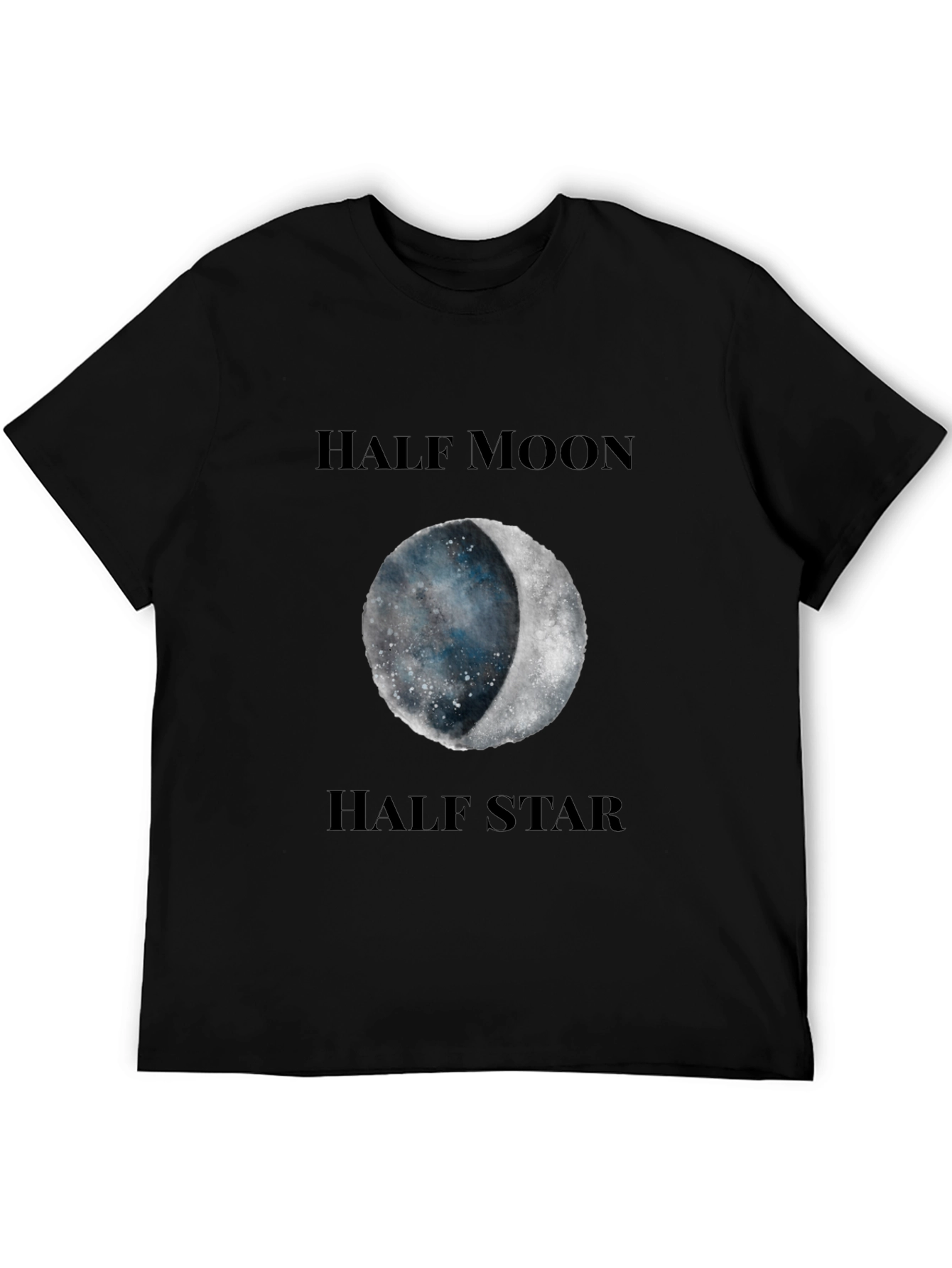 Half Moon Half Star Graphic T-Shirt