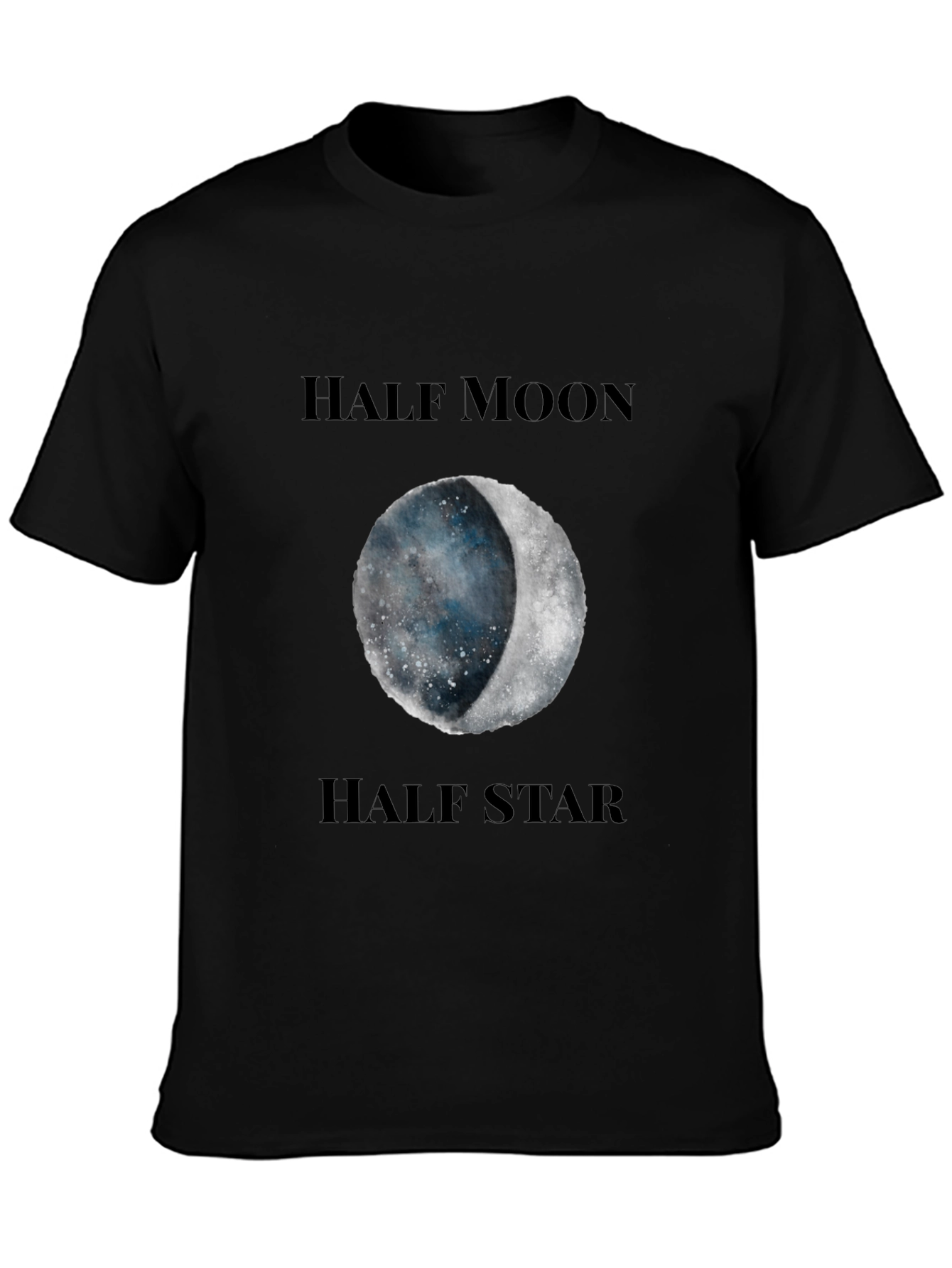 Half Moon Half Star Graphic T-Shirt