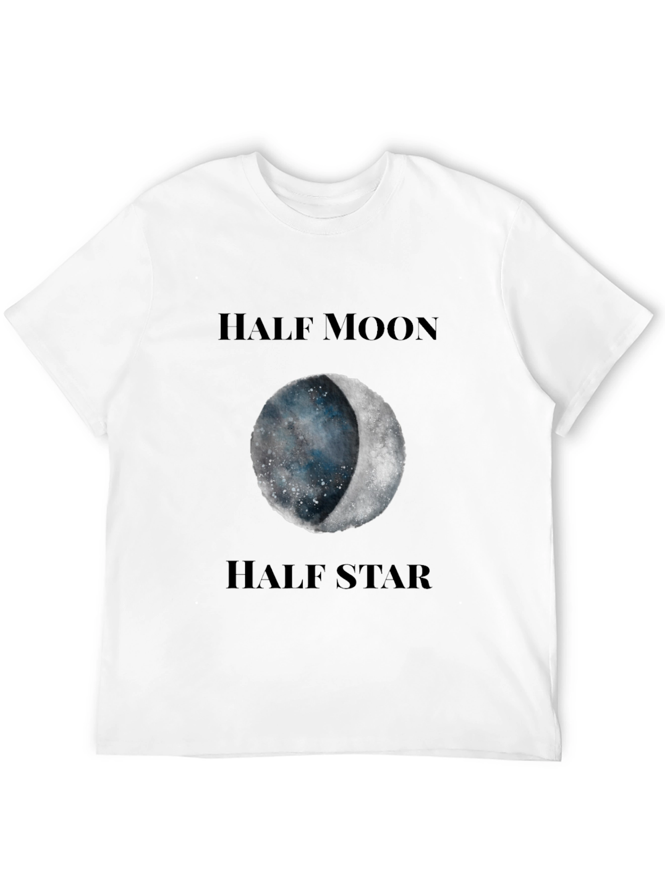 Half Moon Half Star Graphic T-Shirt
