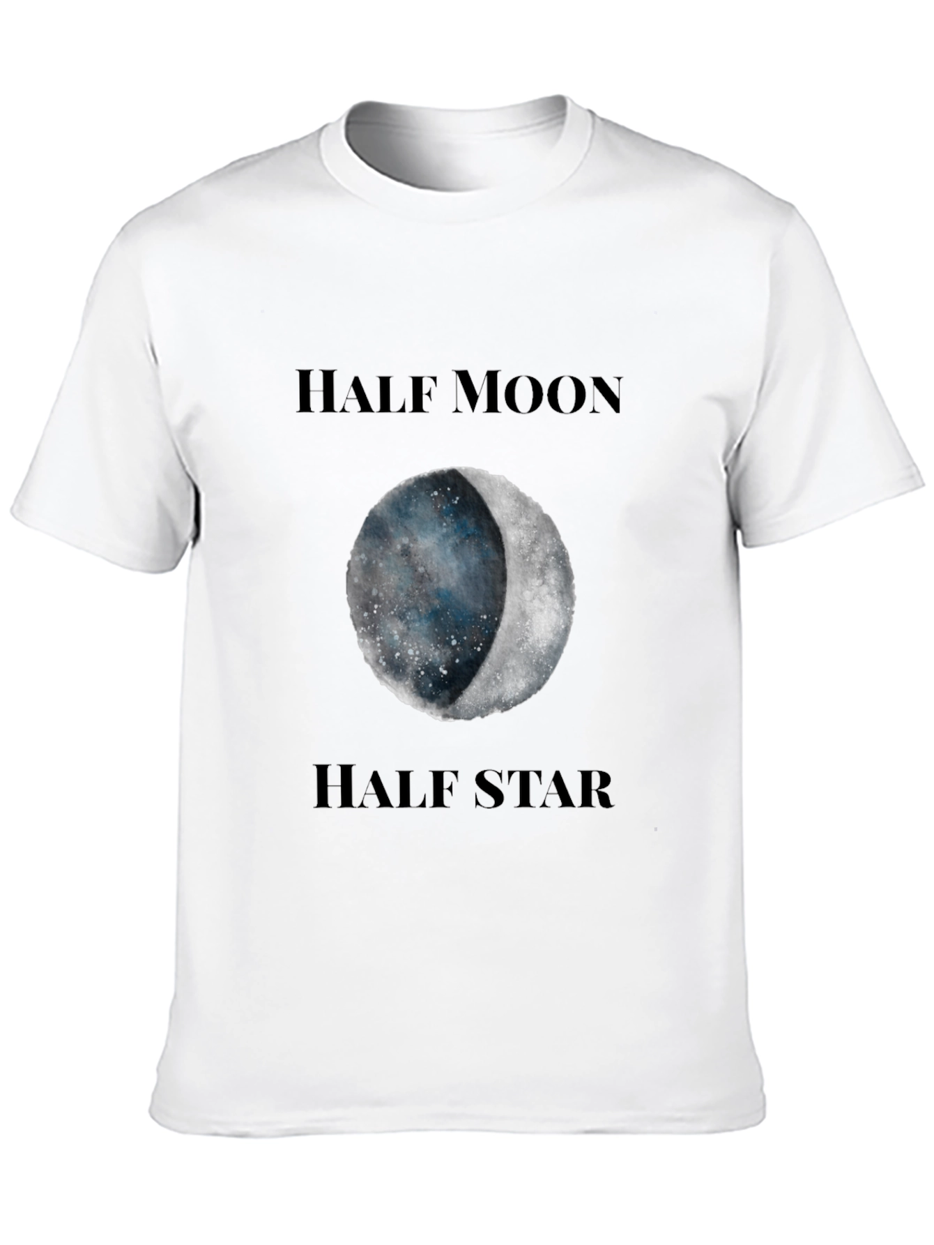 Half Moon Half Star Graphic T-Shirt
