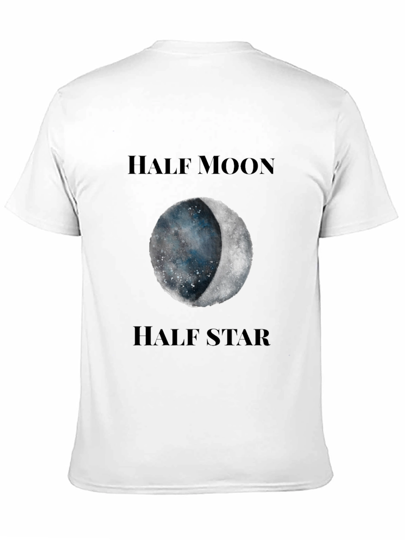 Half Moon Half Star Graphic T-Shirt