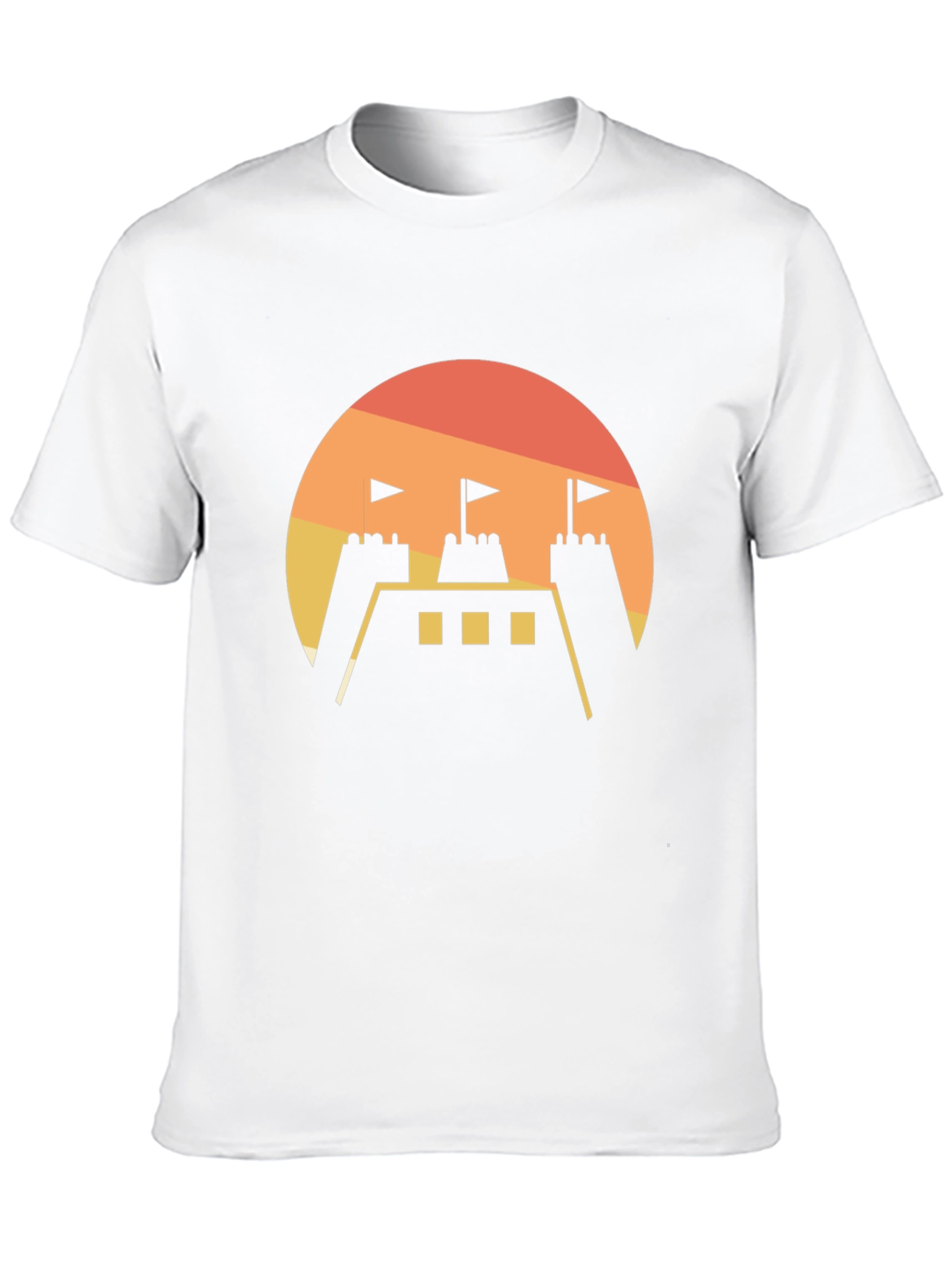 Sunset Castle Graphic Tee - Modern Style