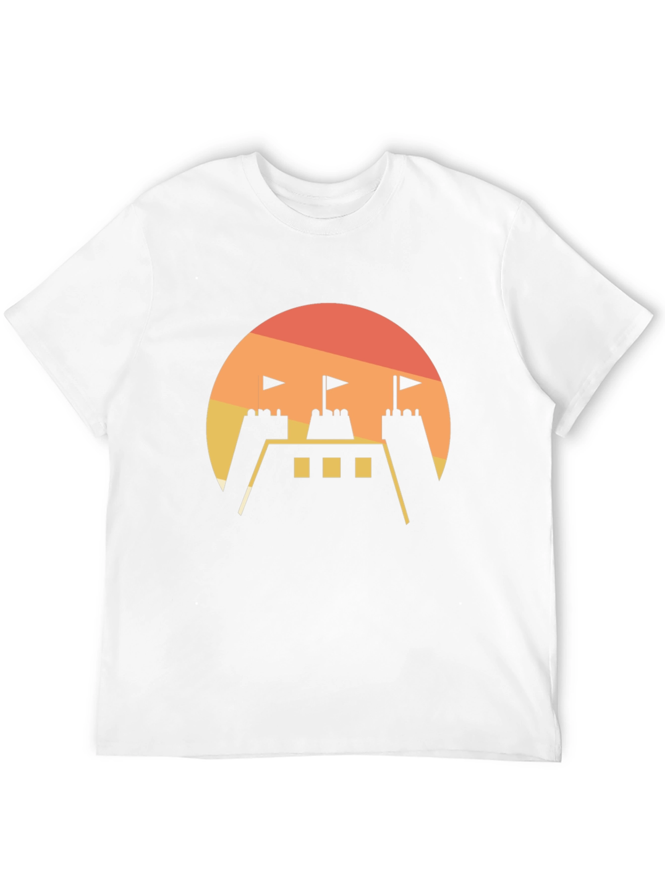 Sunset Castle Graphic Tee - Modern Style