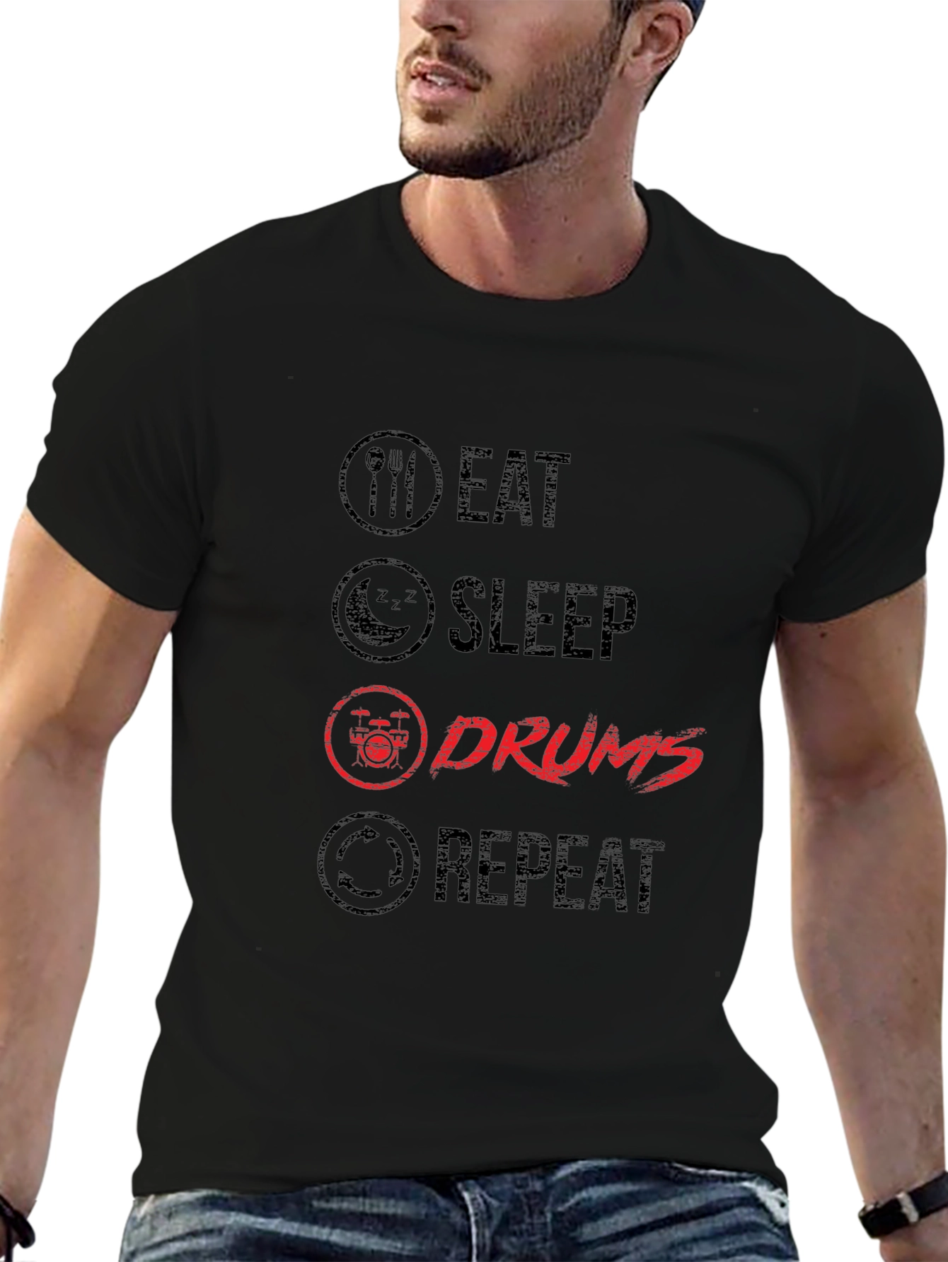 Eat Sleep Drums Repeat T-Shirt