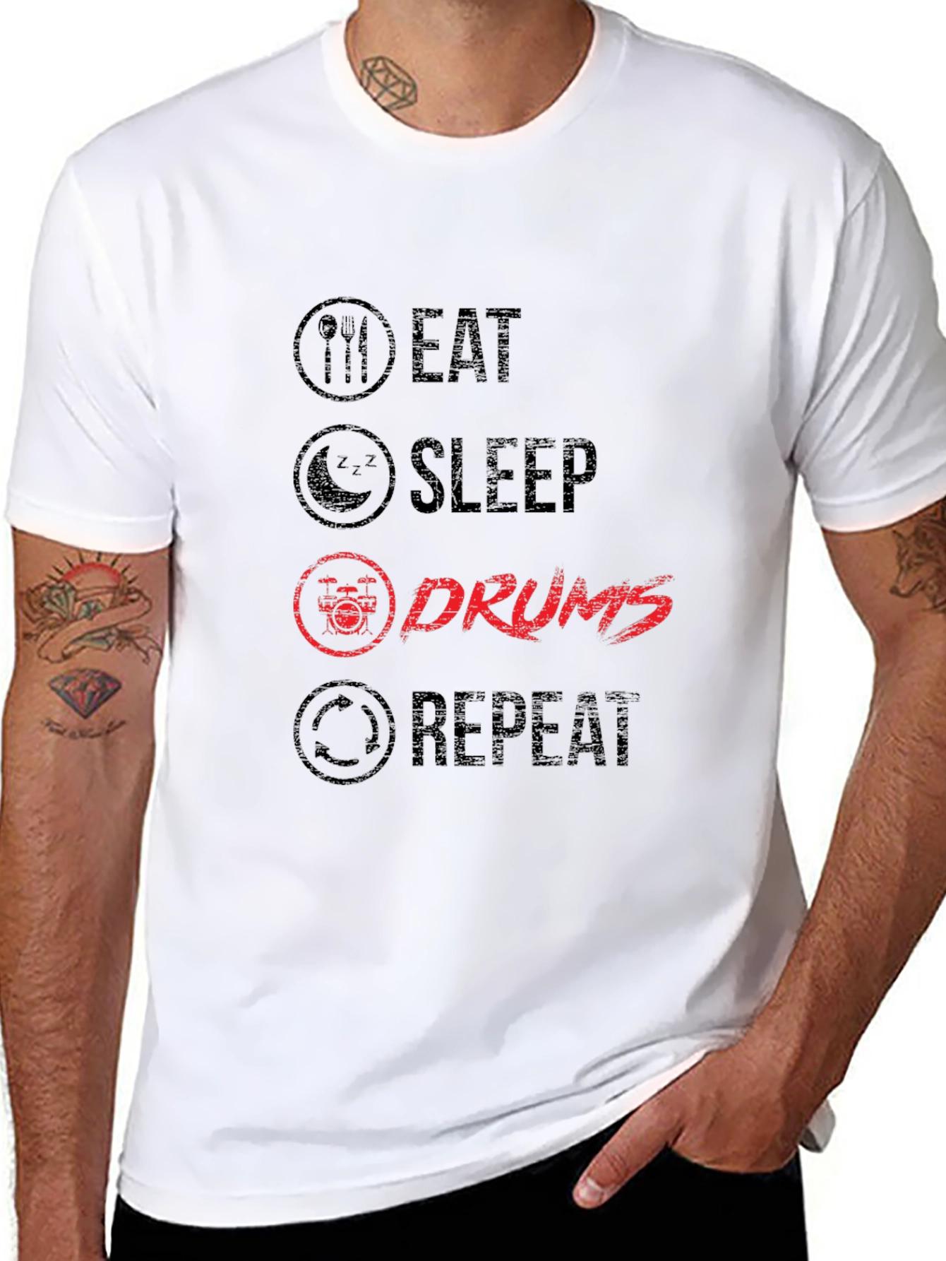 Eat Sleep Drums Repeat T-Shirt