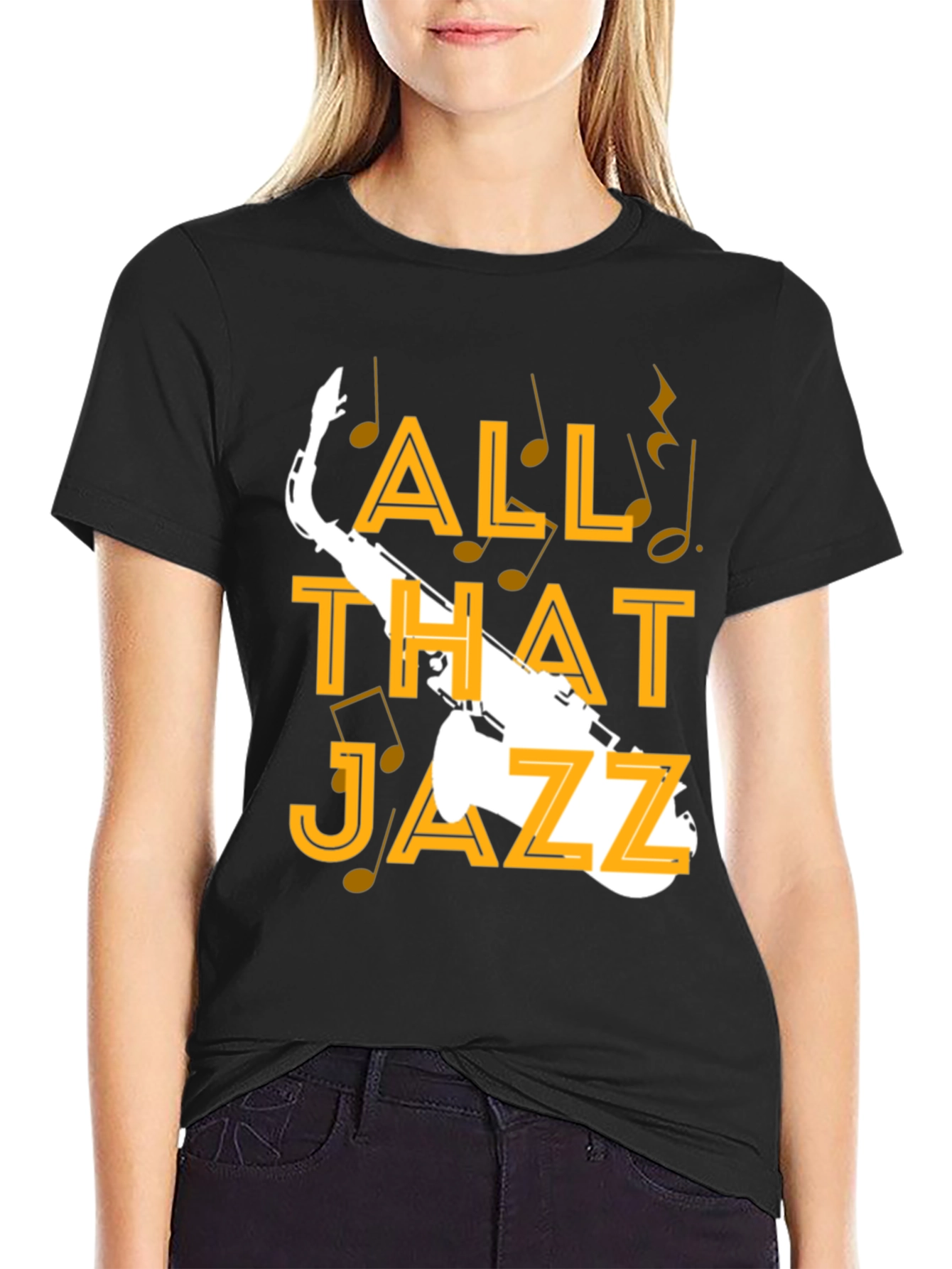 All That Jazz Saxophone Graphic T-Shirt