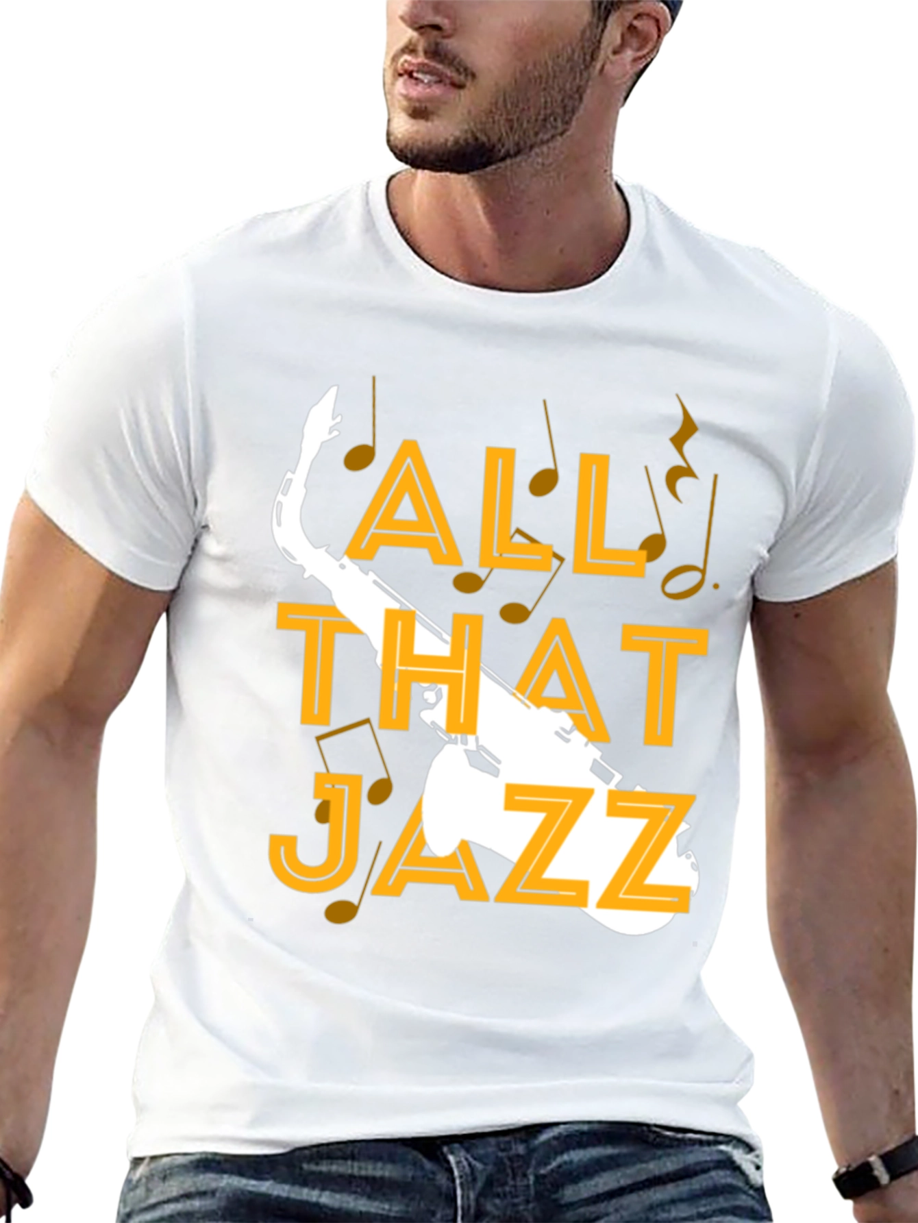 All That Jazz Saxophone Graphic T-Shirt