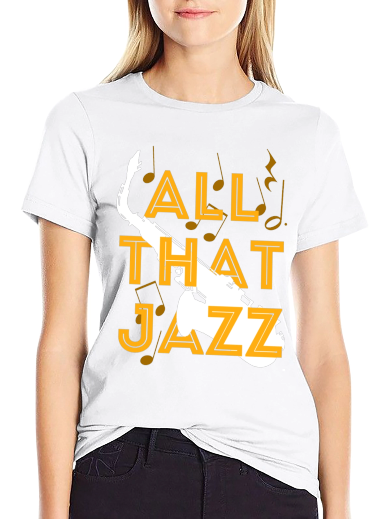All That Jazz Saxophone Graphic T-Shirt