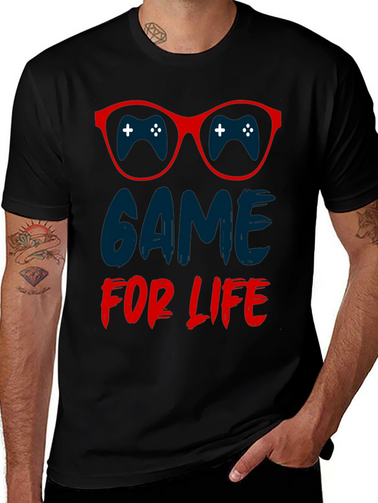 Game for Life Black Graphic Tee