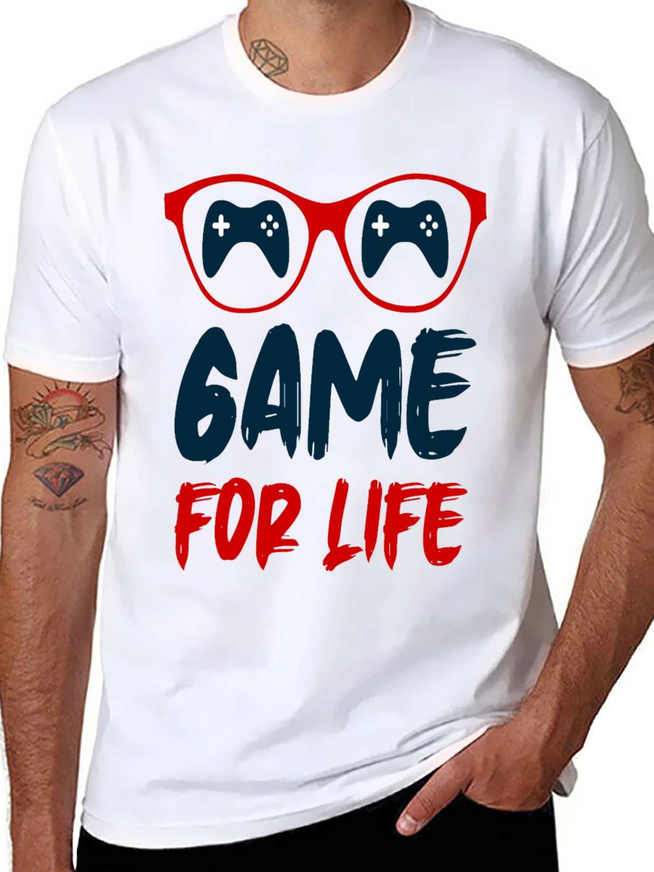 Game for Life Black Graphic Tee