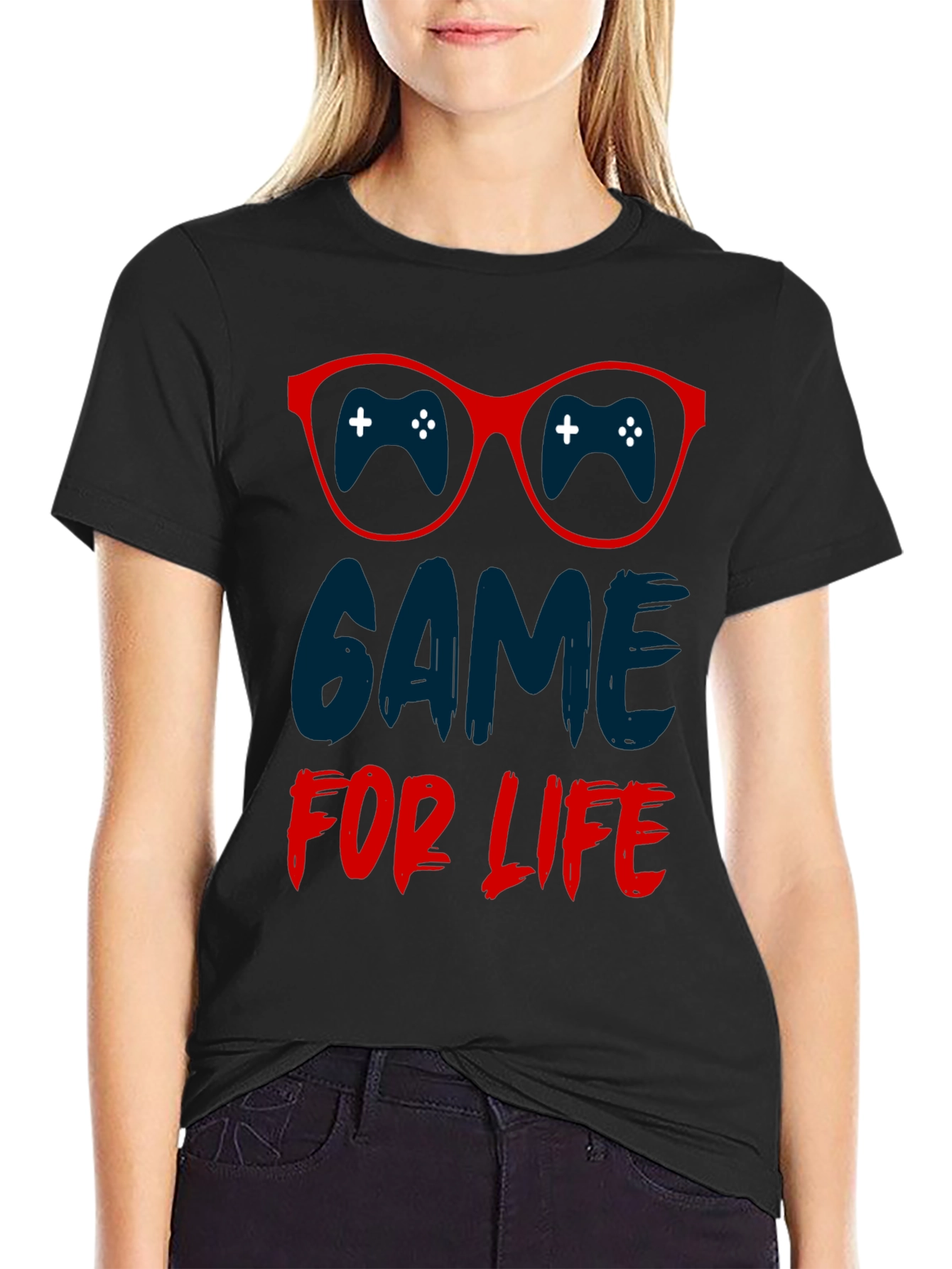 Game for Life Black Graphic Tee