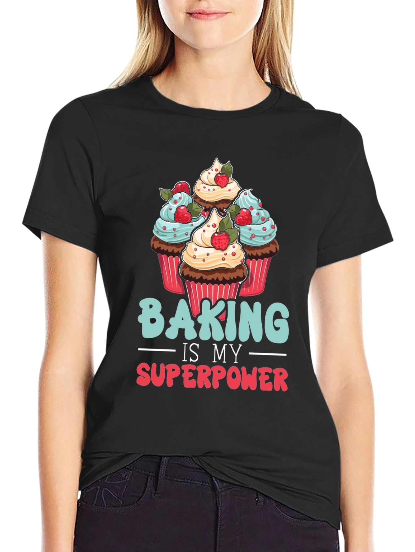 Baking is My Superpower Graphic T-Shirt