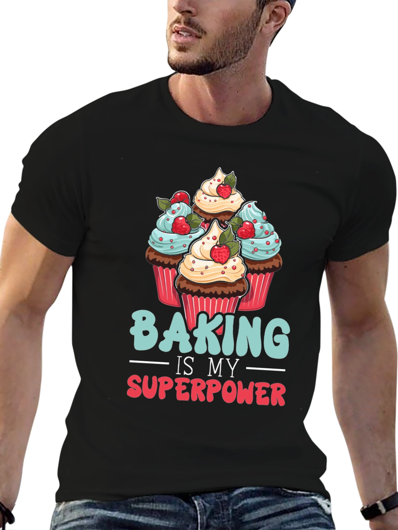 Baking is My Superpower Graphic T-Shirt