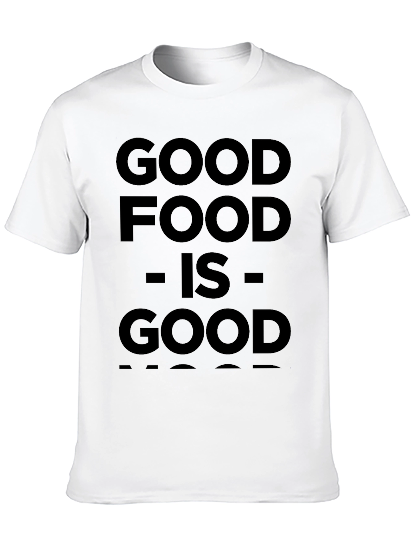 Good Food is Good Mood Black Graphic Tee